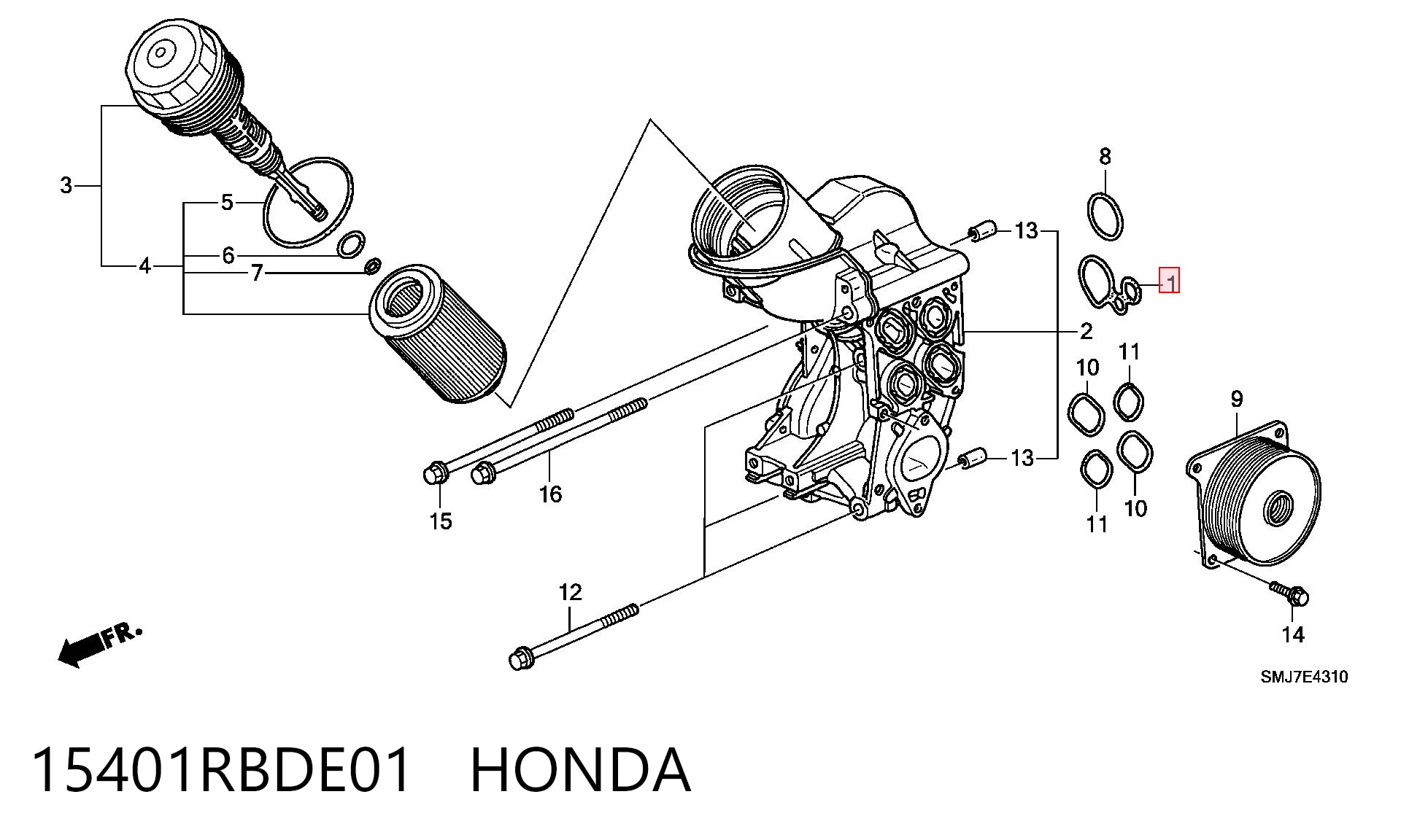 15401RBDE01 Honda