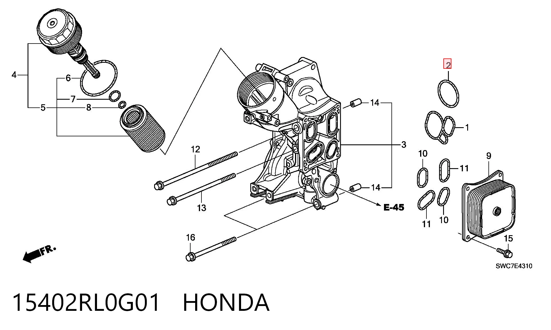 15402RL0G01 Honda