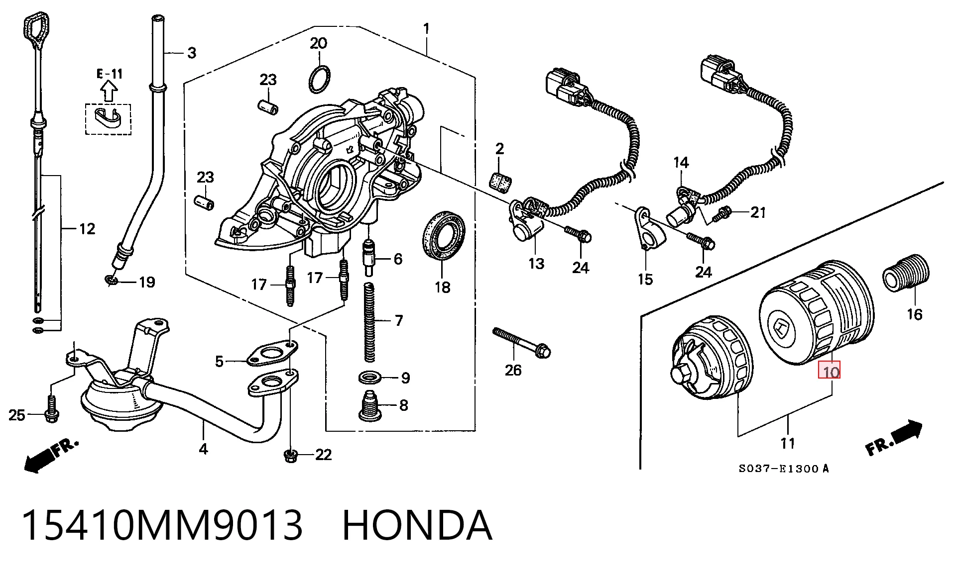 15410MM9013 Honda Filtro aceite