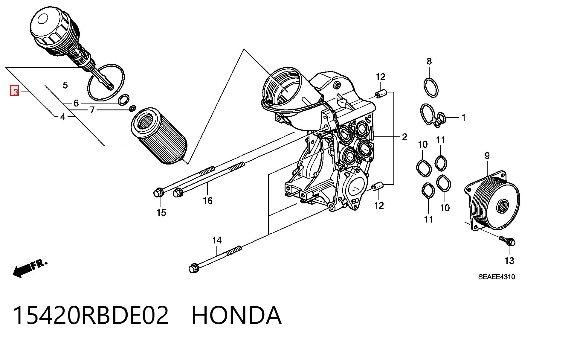 15420RBDE02 Honda