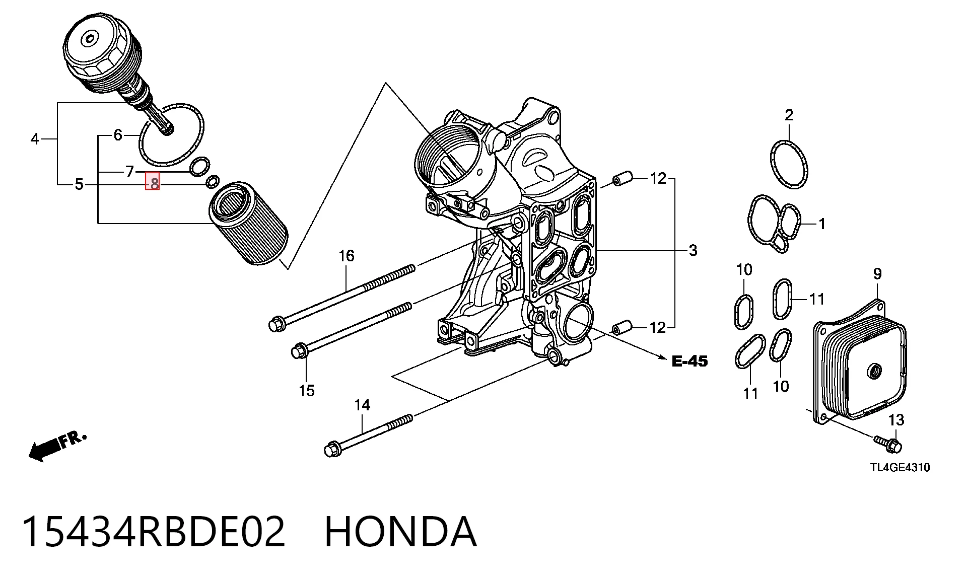 15434RBDE02 Honda