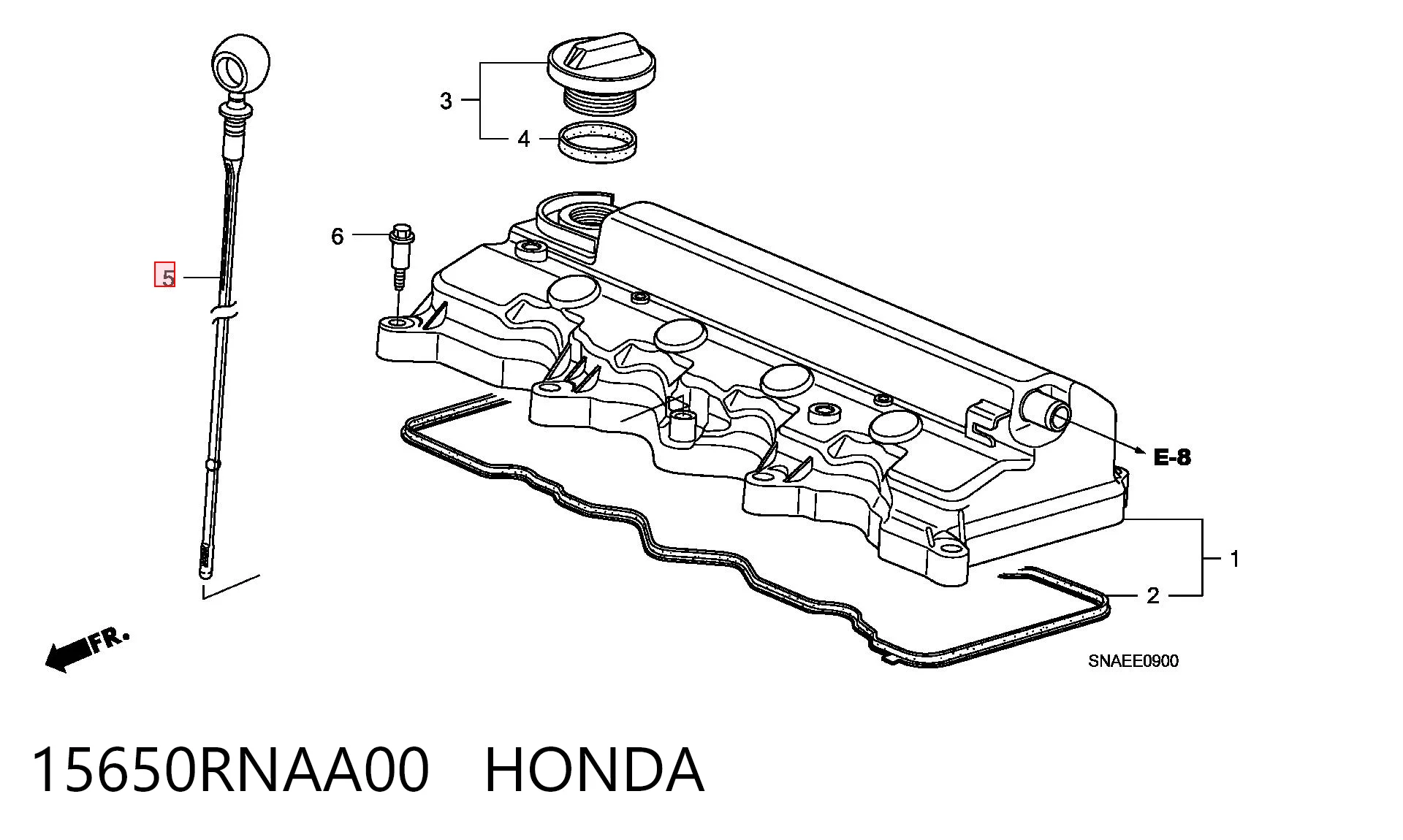 Medidor de aceite para Honda Civic VIII FK, FN