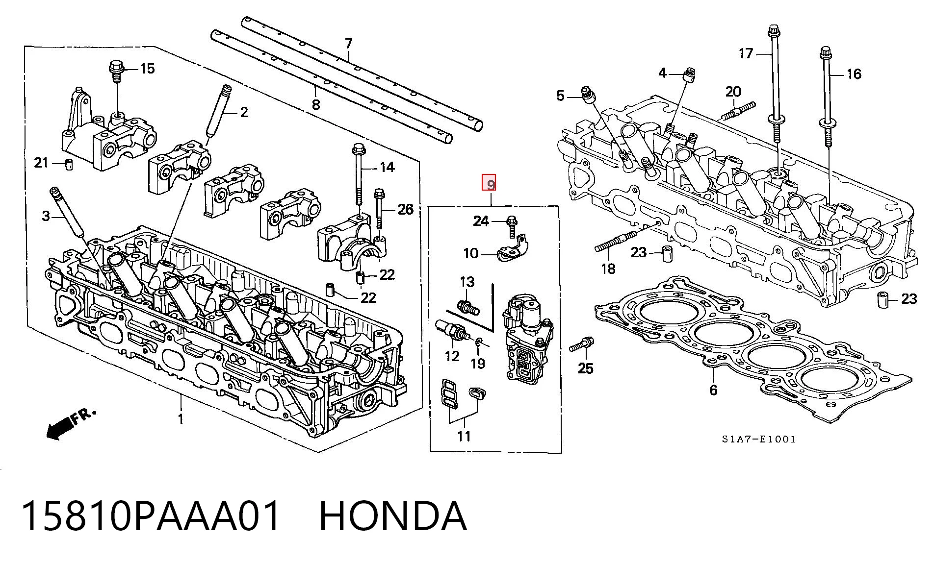 Válvula control, ajuste de levas para Honda Accord VI CG