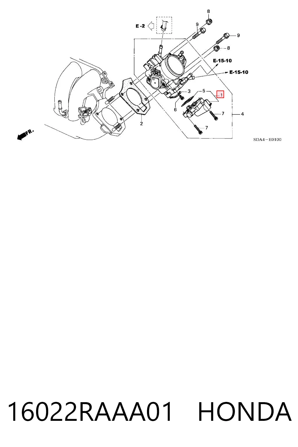 16022RAAA01 Honda 