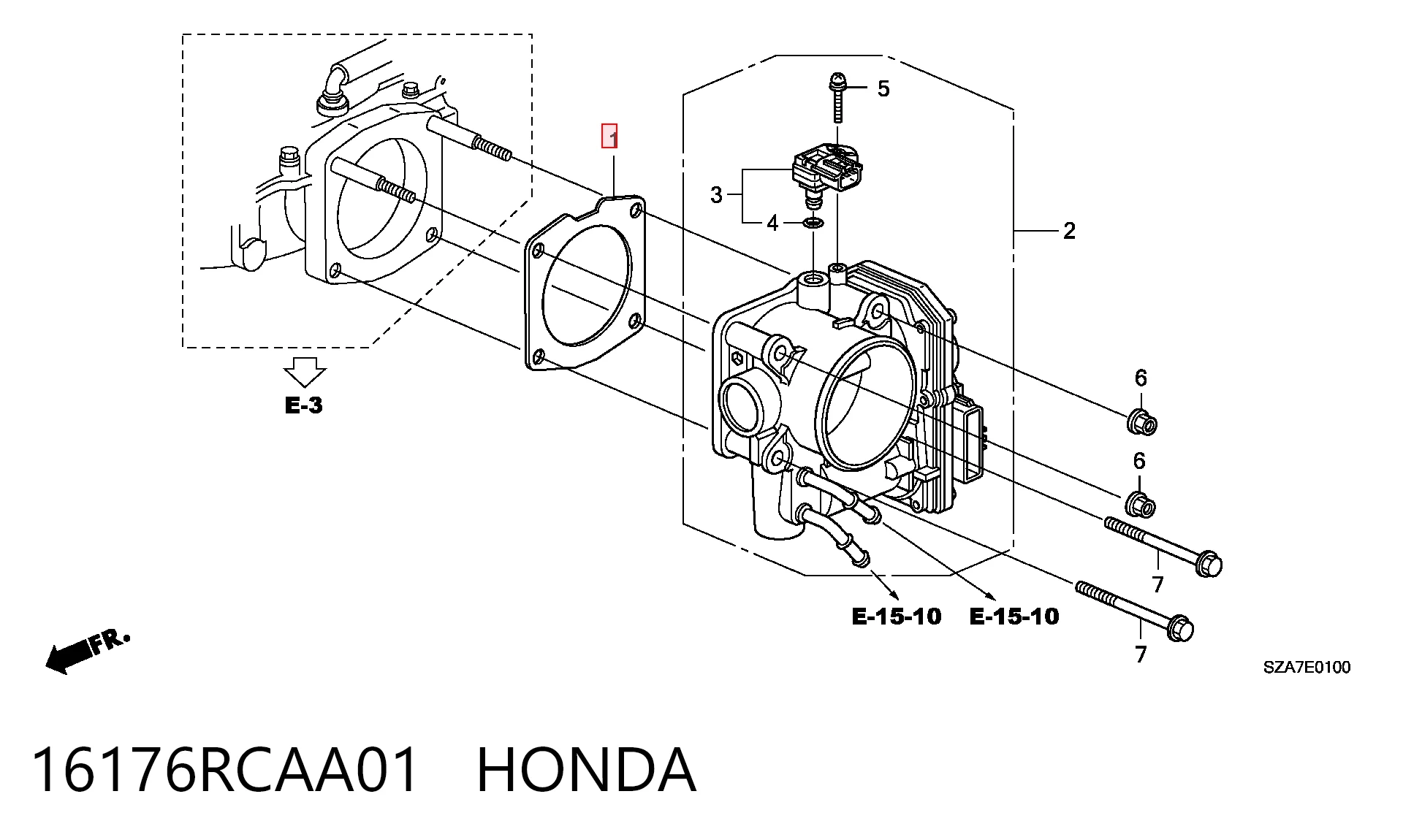 Comprar Junta de la mariposa de admisión Honda Accord VIII CU a bajo precio