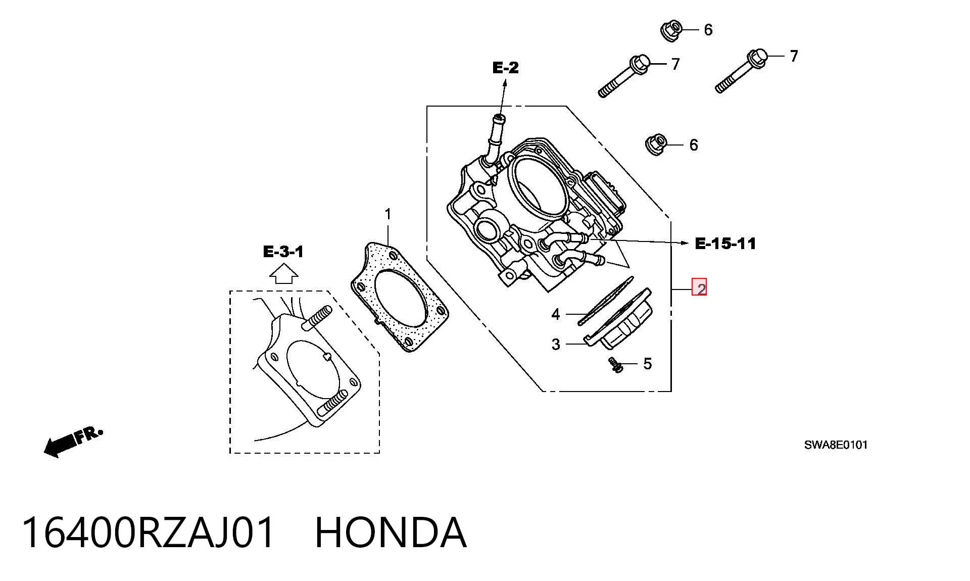 Cuerpo de aceleración completo Honda CR-V III SUV (RE) (2006 - 2011) precio, desde 104,75 EUR