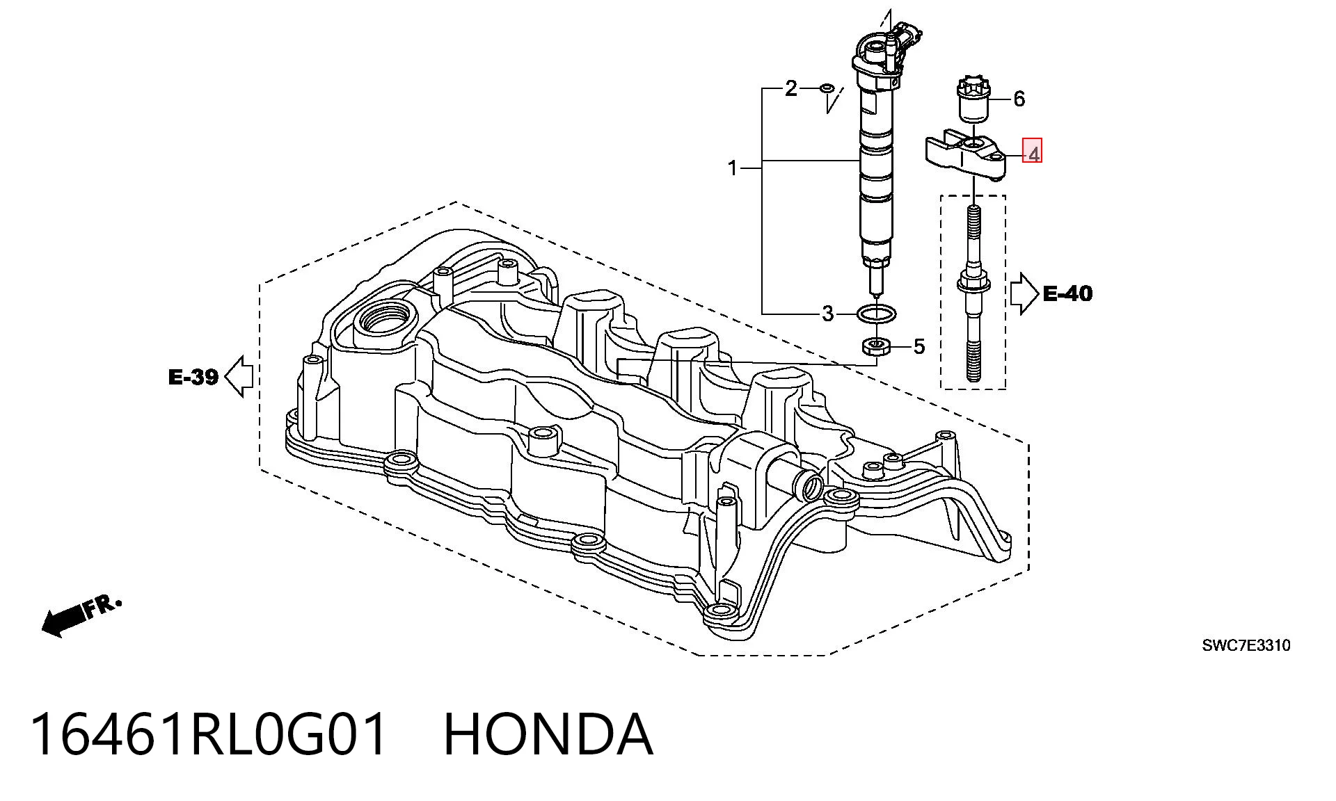 16461RL0G01 Honda