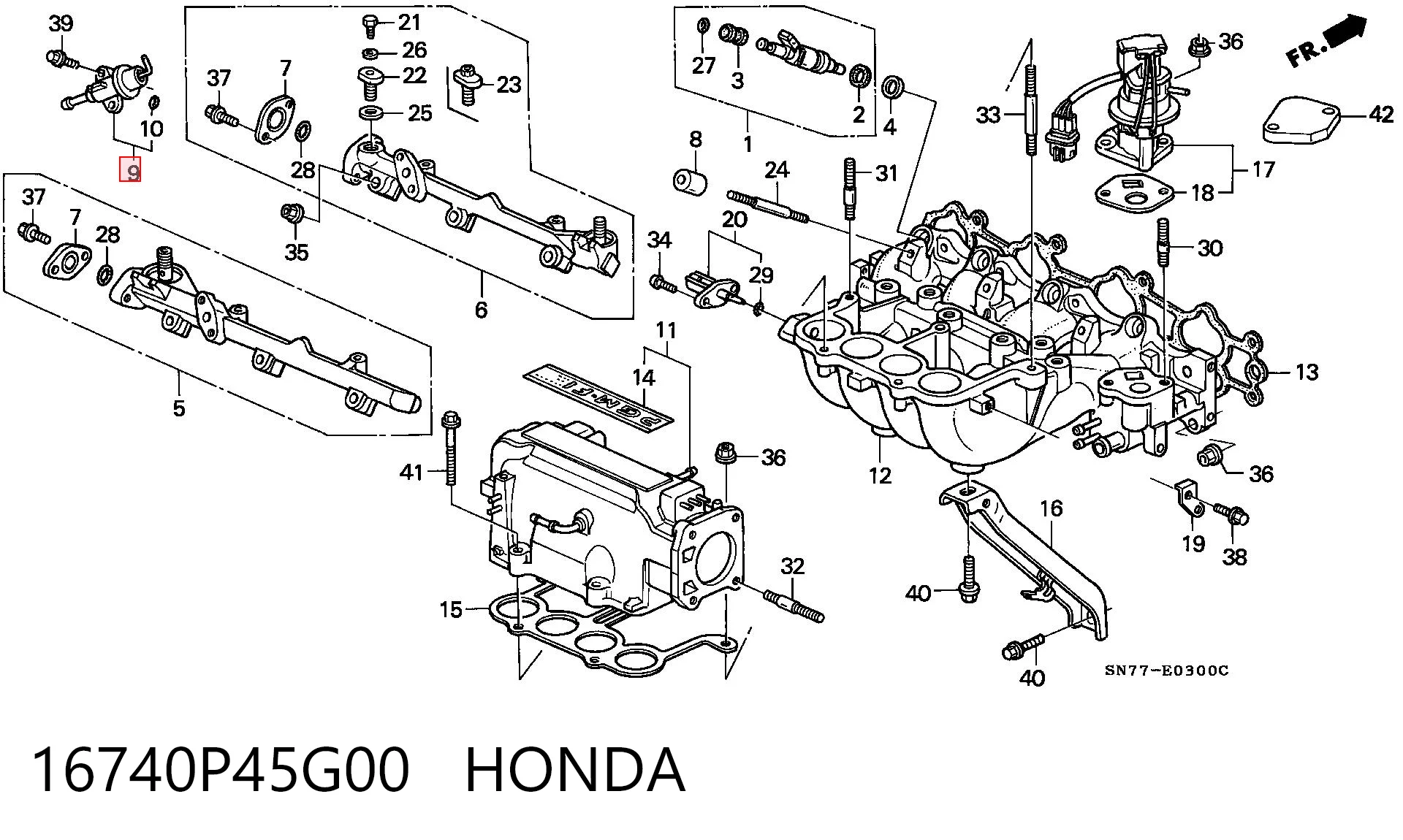 16740P45G00 Honda