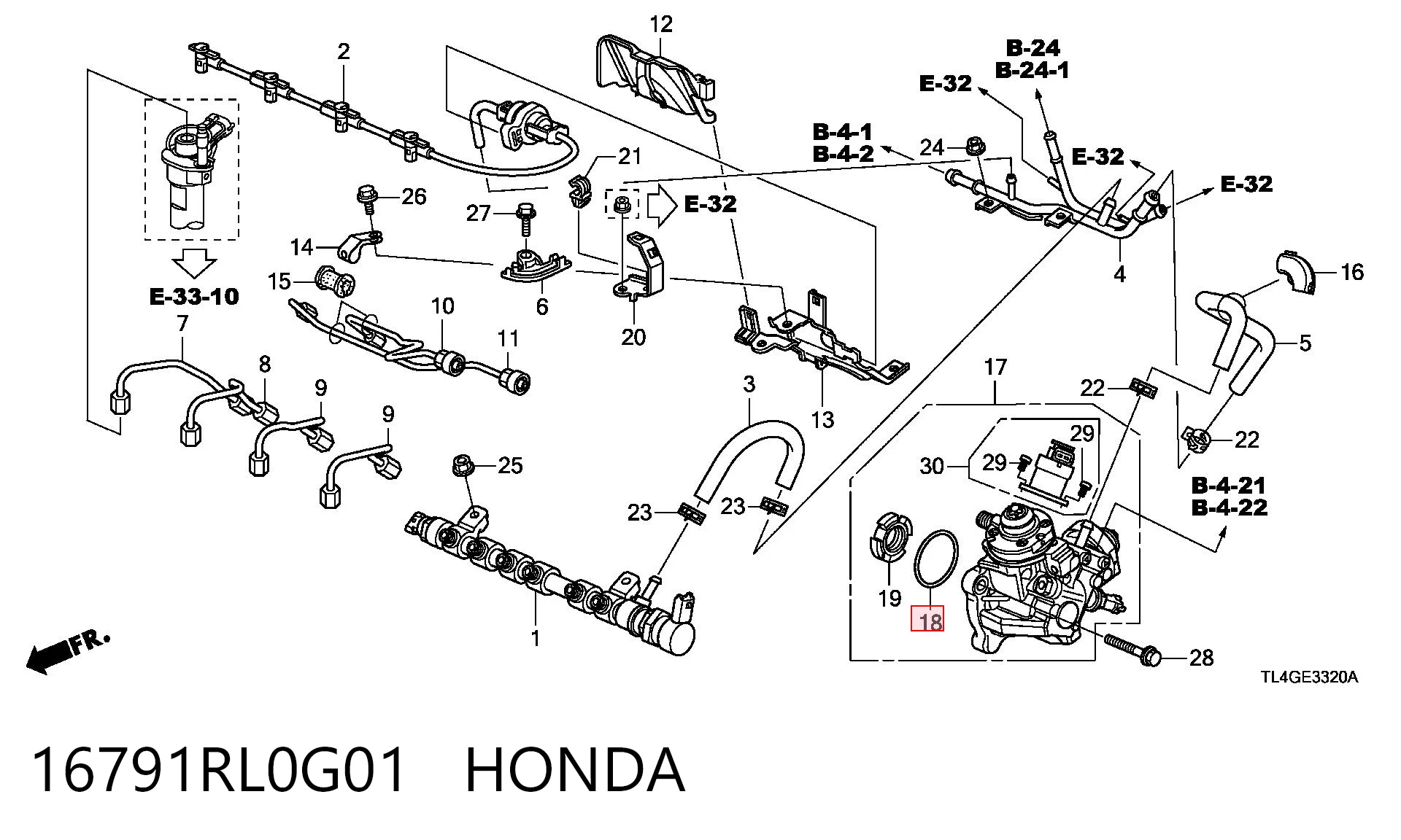 16791RL0G01 Honda