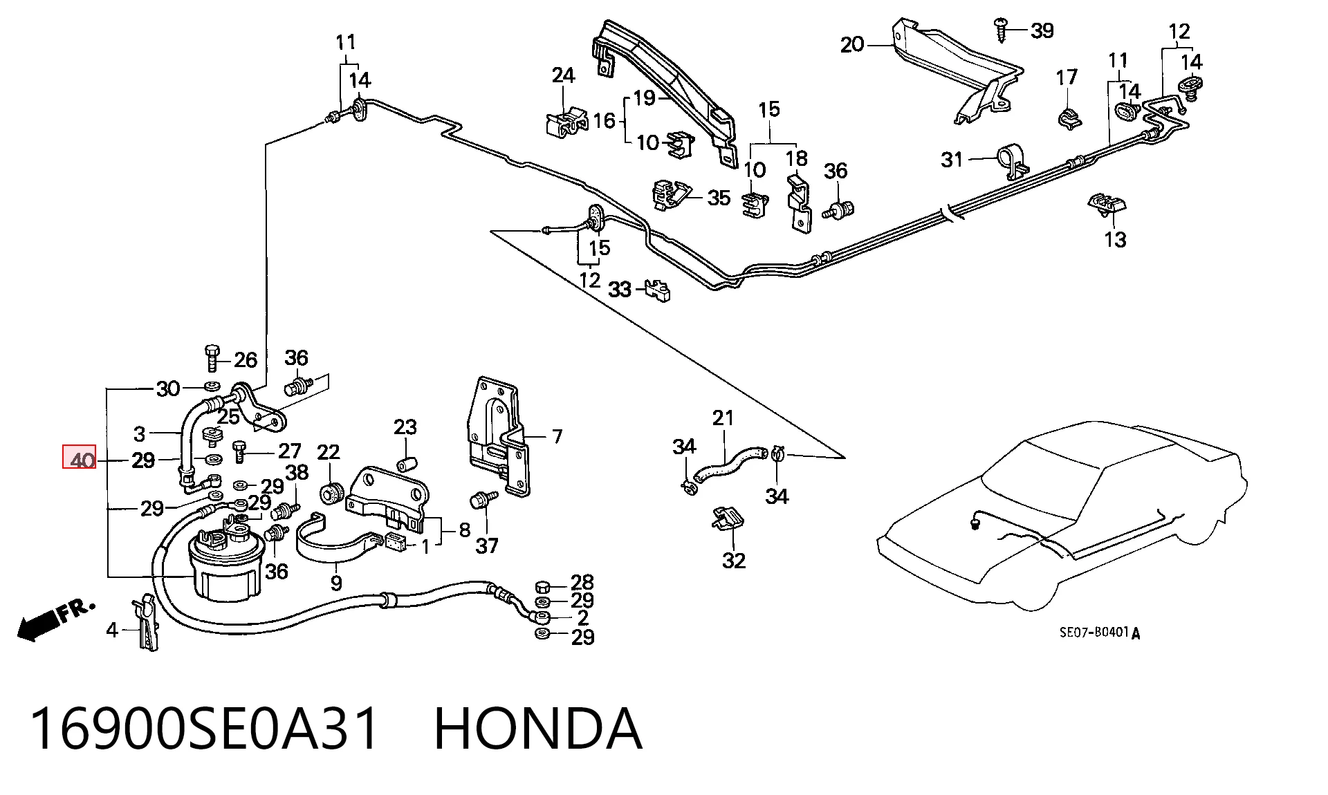 16900SE0A31 Honda