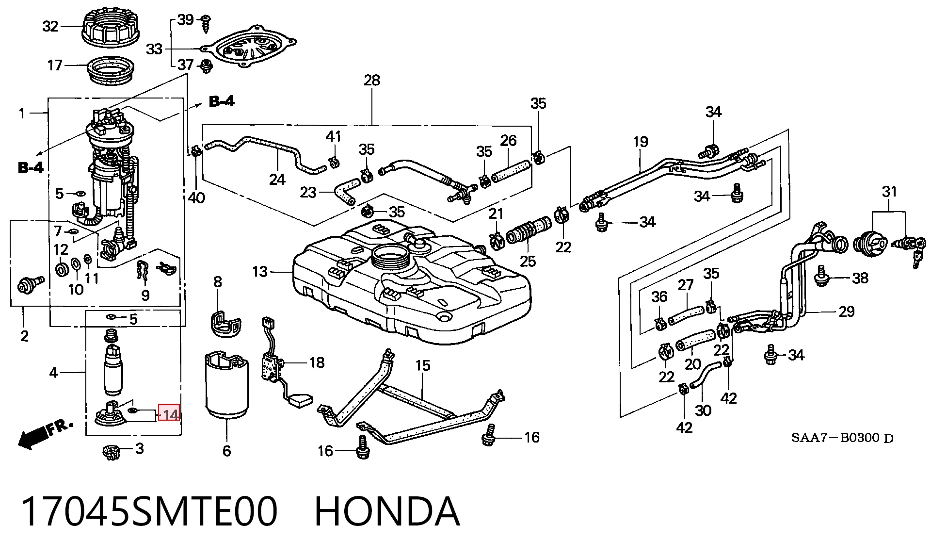 17045SMTE00 Honda