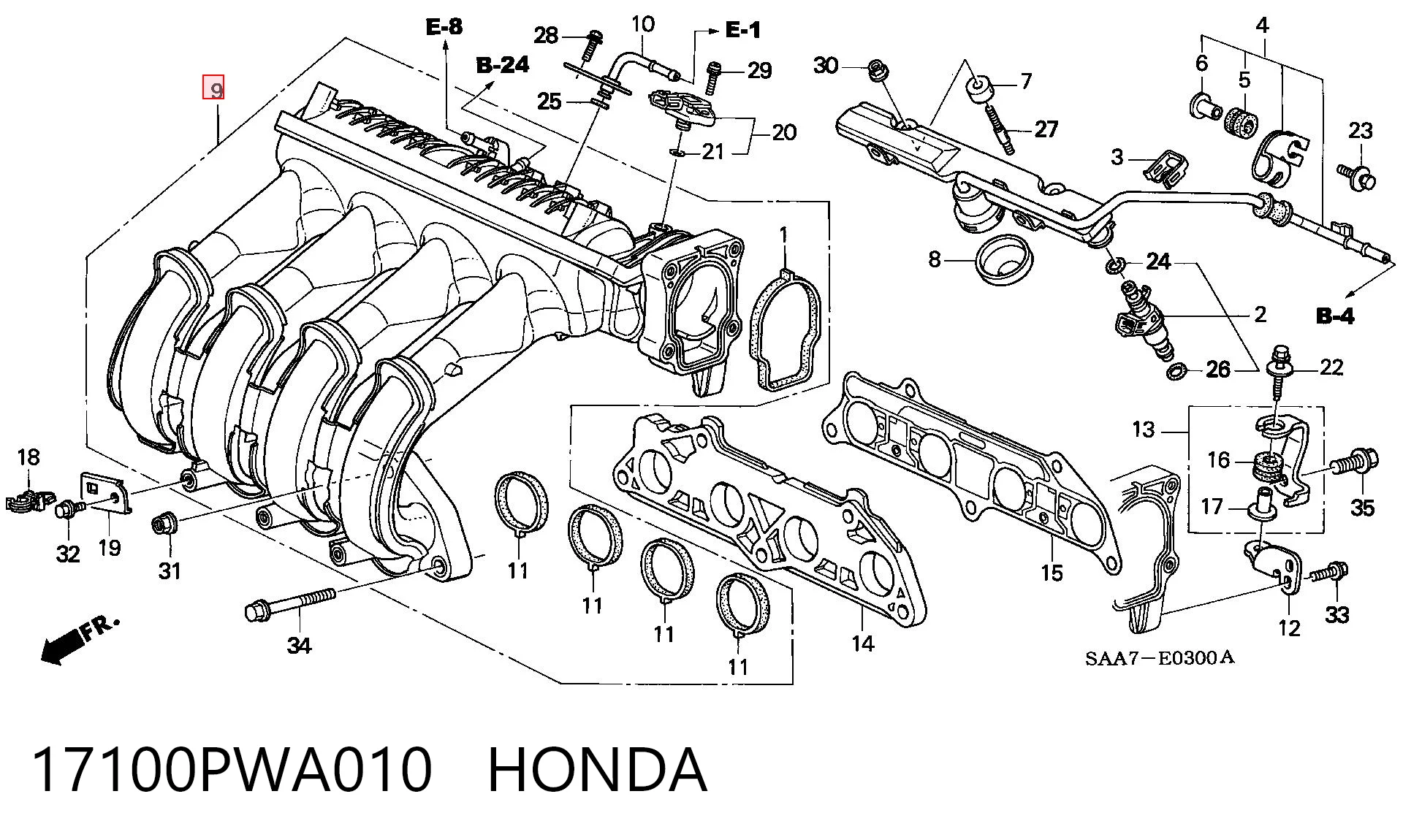 Comprar Colector de admisión Honda Jazz  GD, GE a bajo precio