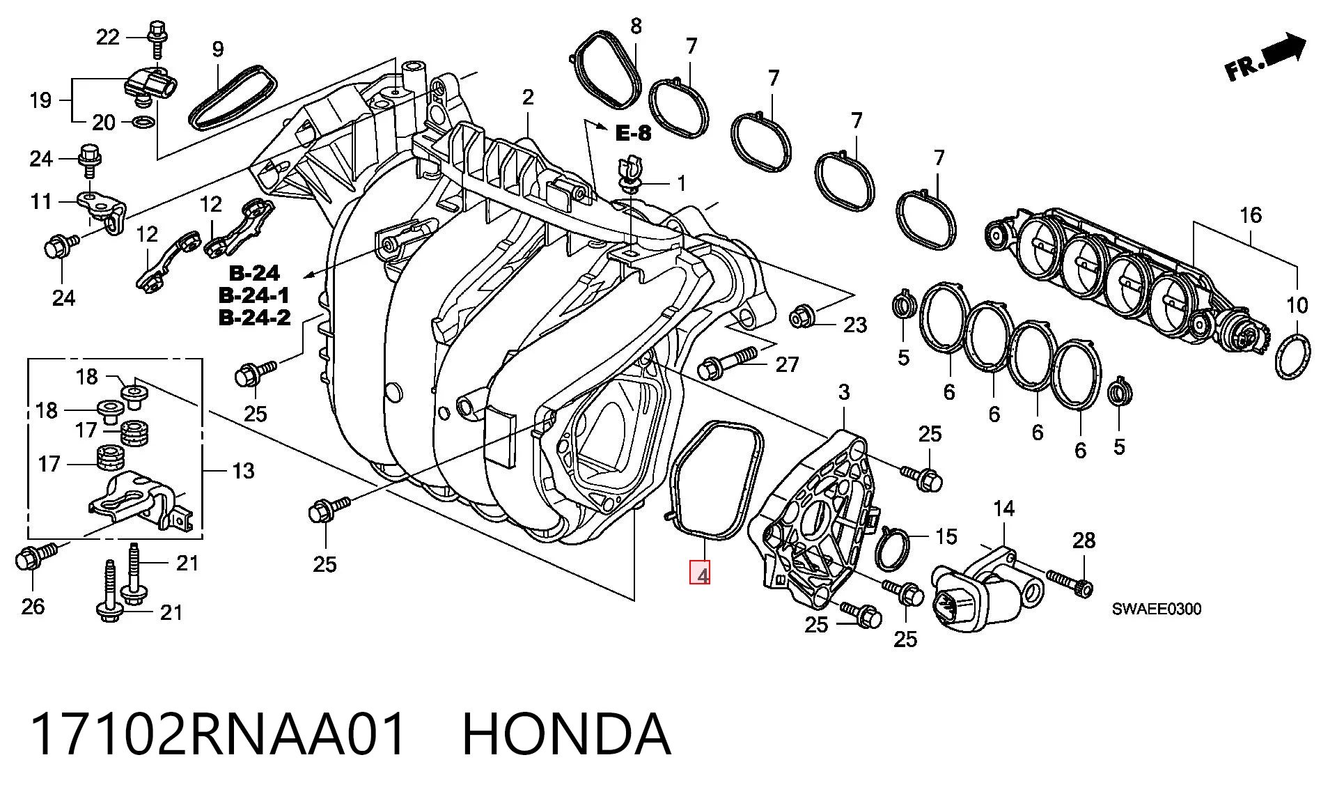 17102RNAA01 Honda 