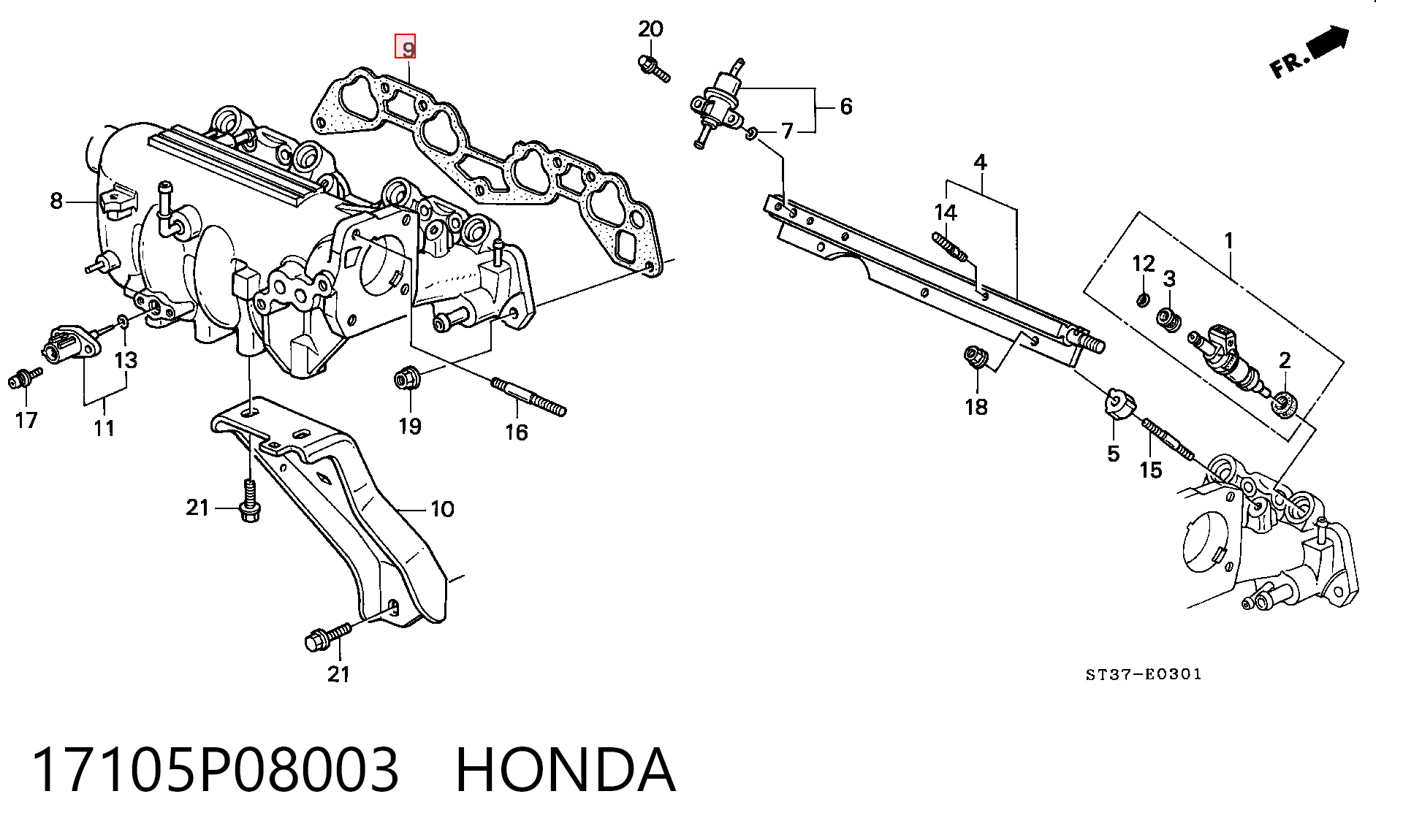 17105P08003 Honda