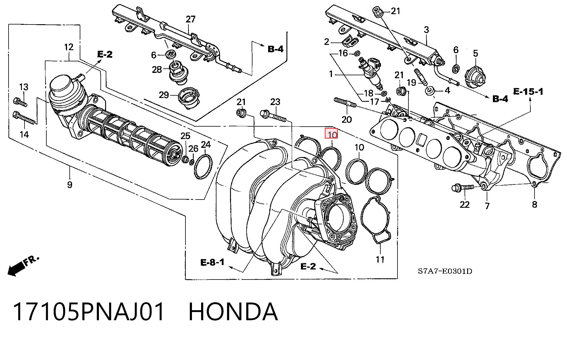 17105PNAJ01 Honda