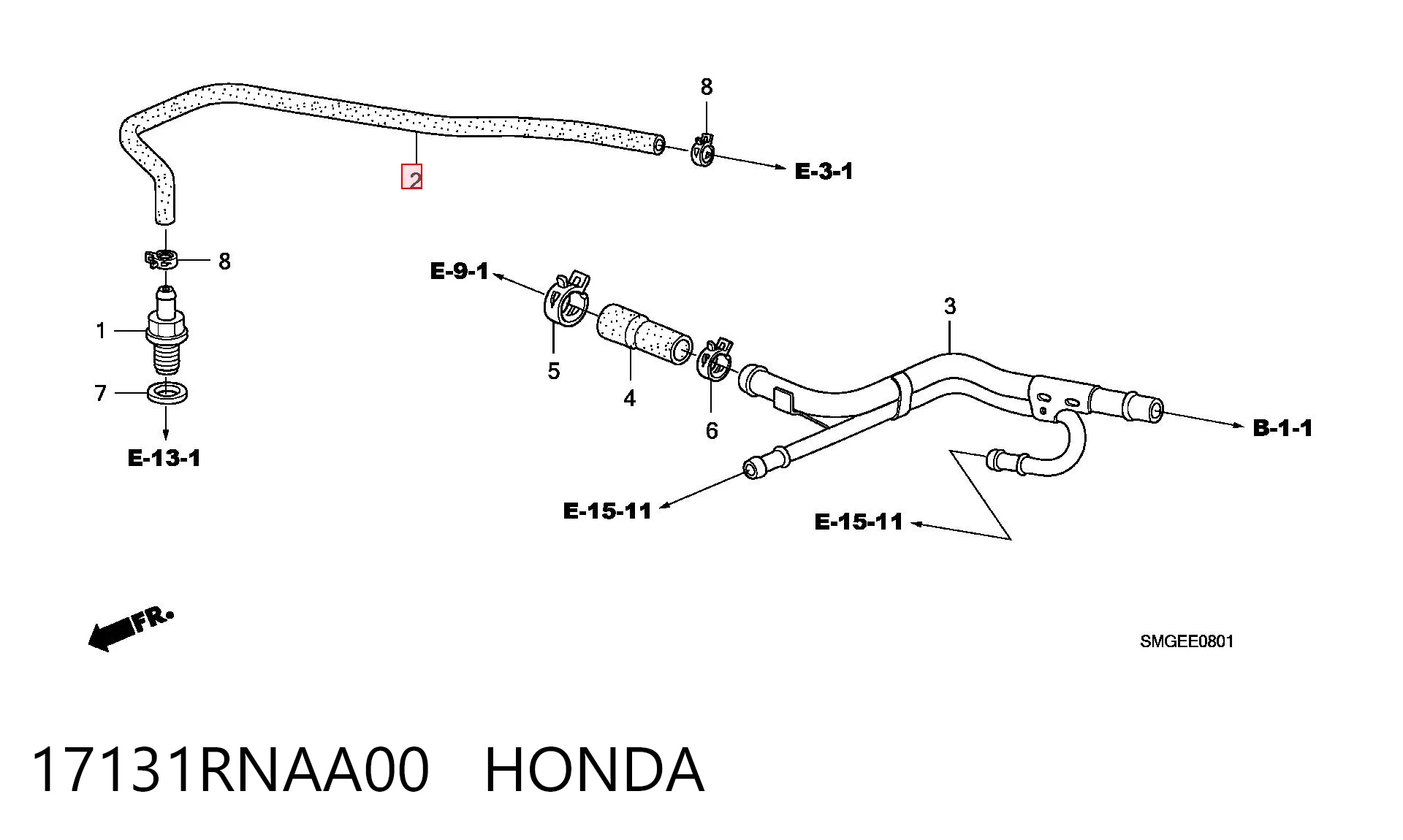 17131RNAA00 Honda Decantador de aceite