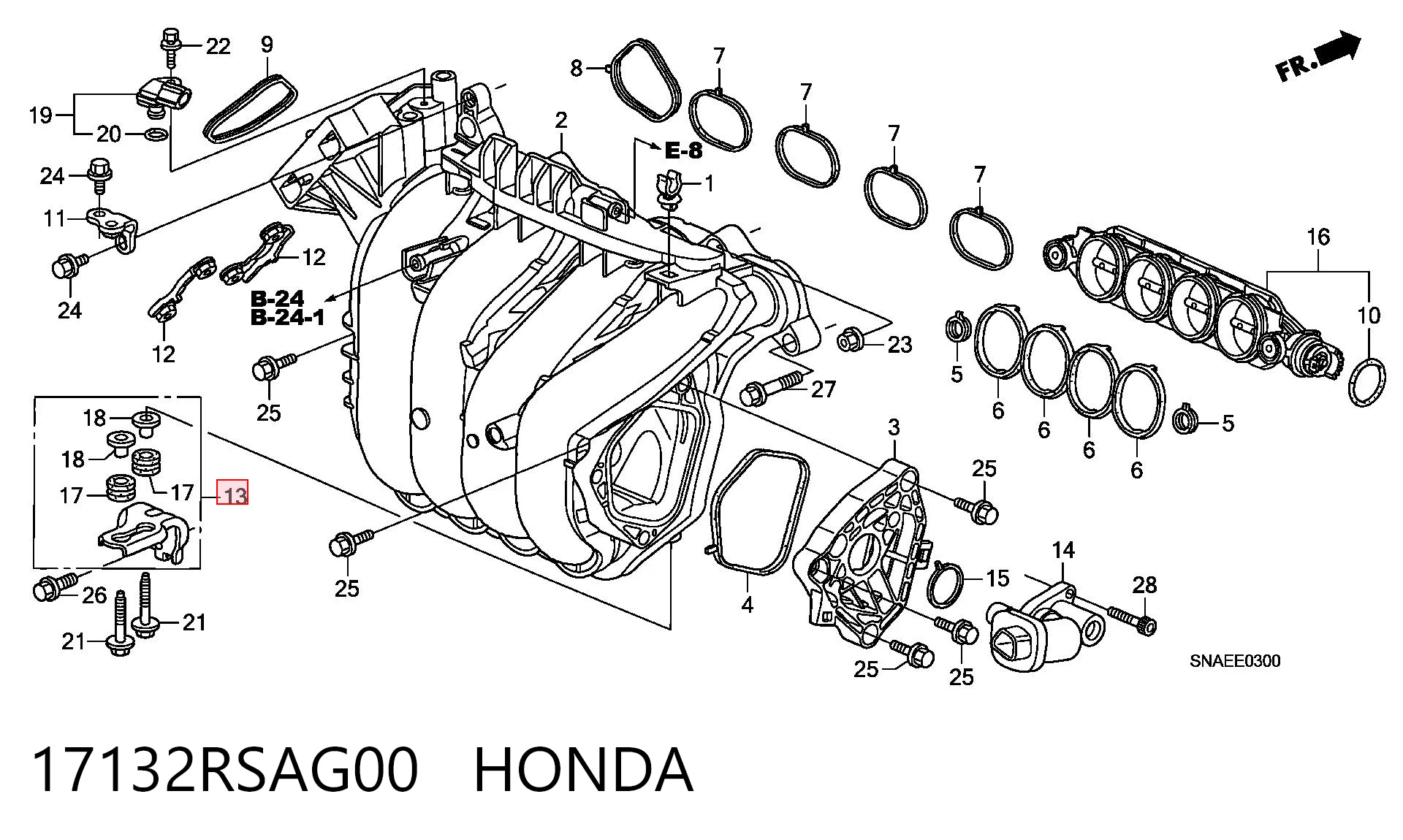 17132RSAG00 Honda