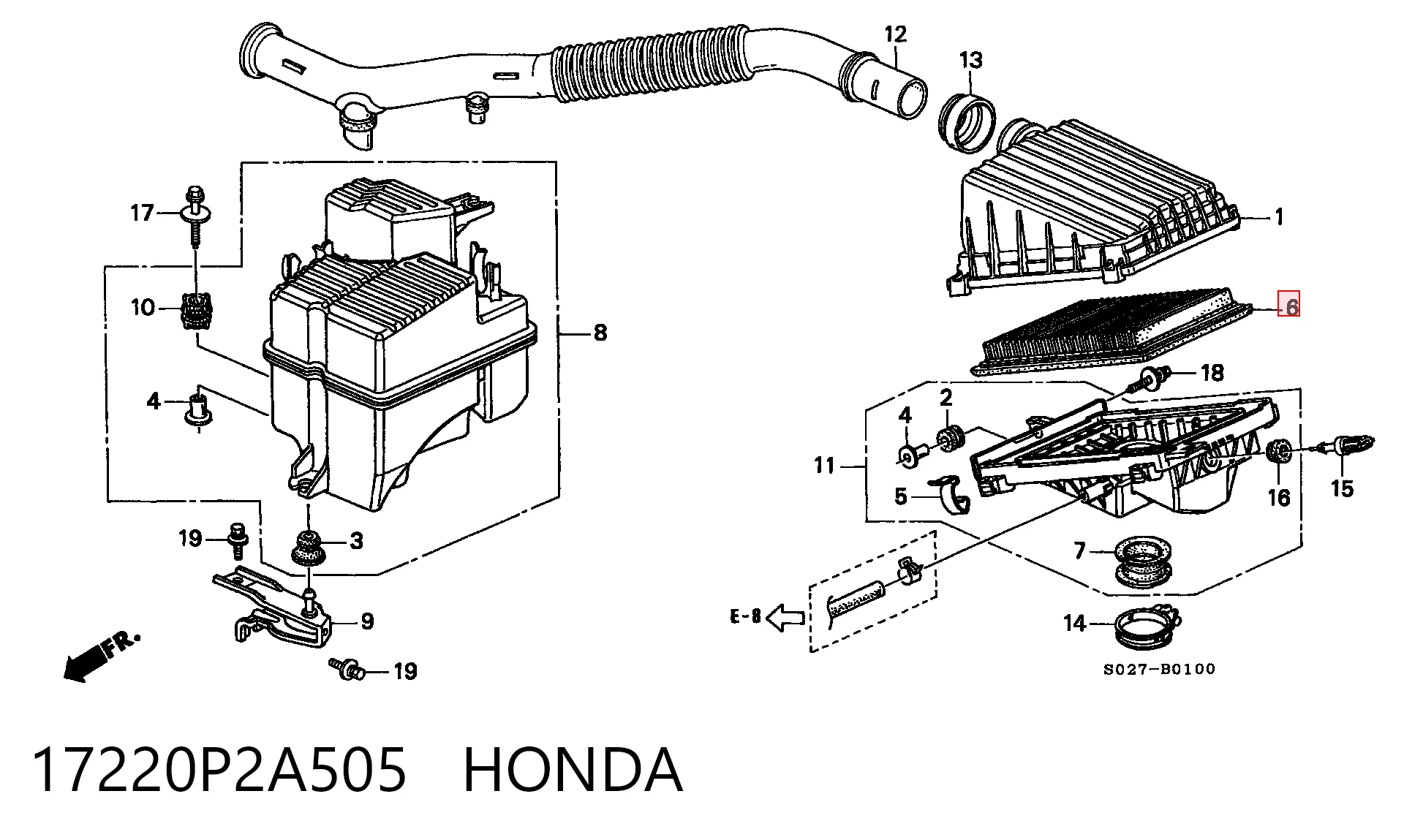 Filtro de aire de motor Nissan JUKE  (2010-2019)