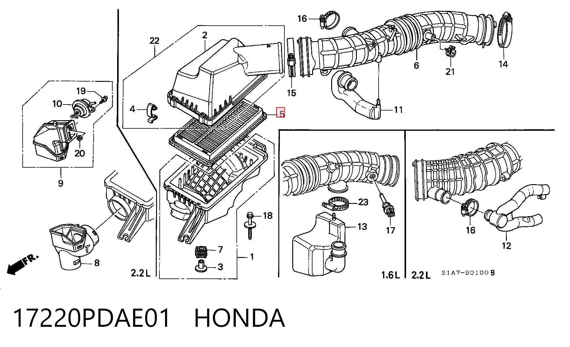 17220PDAE01 Honda
