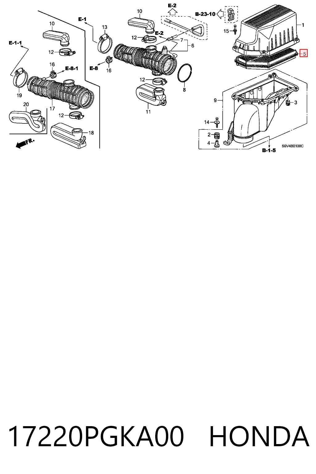 17220PGKA00 Honda