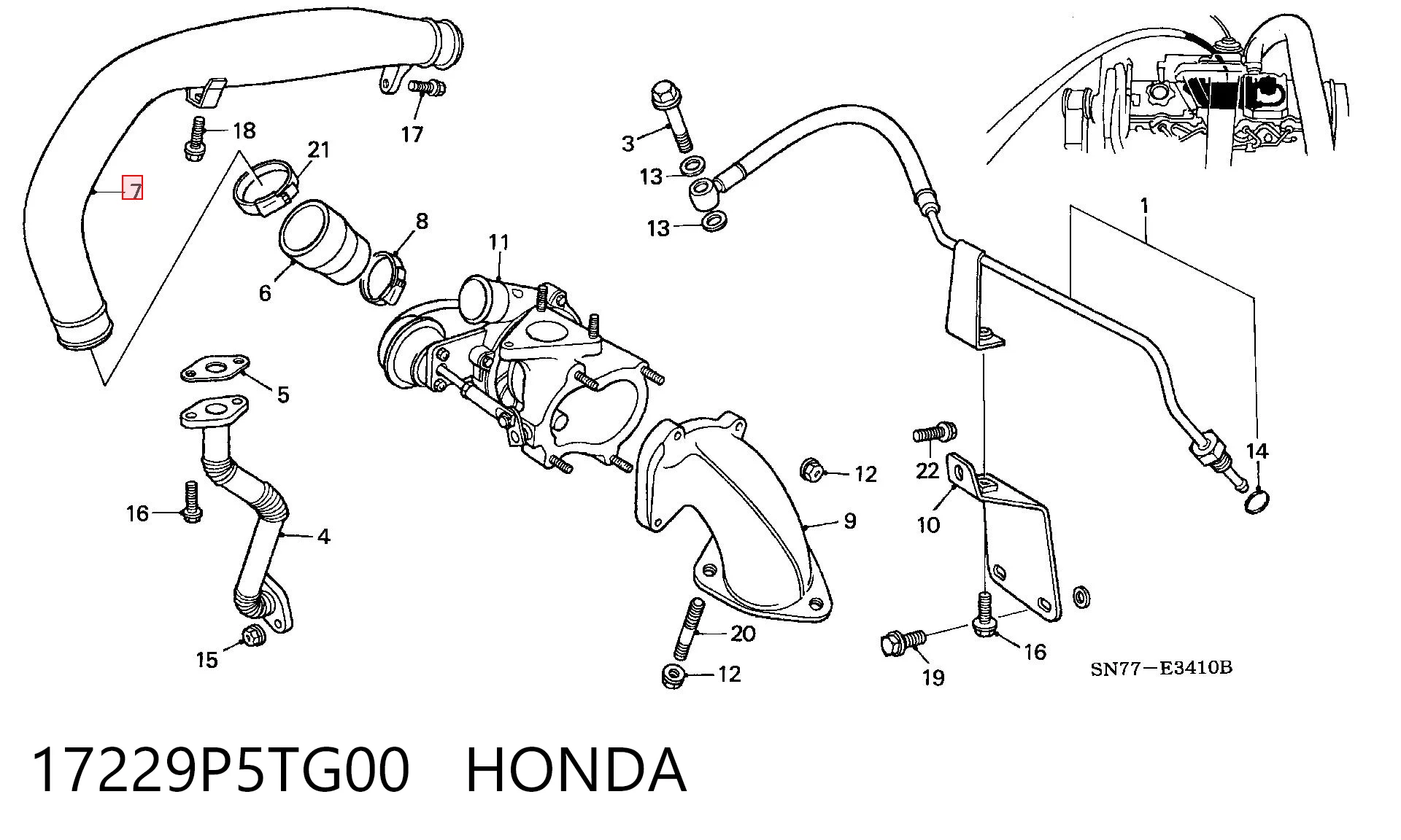 17229P5TG00 Honda