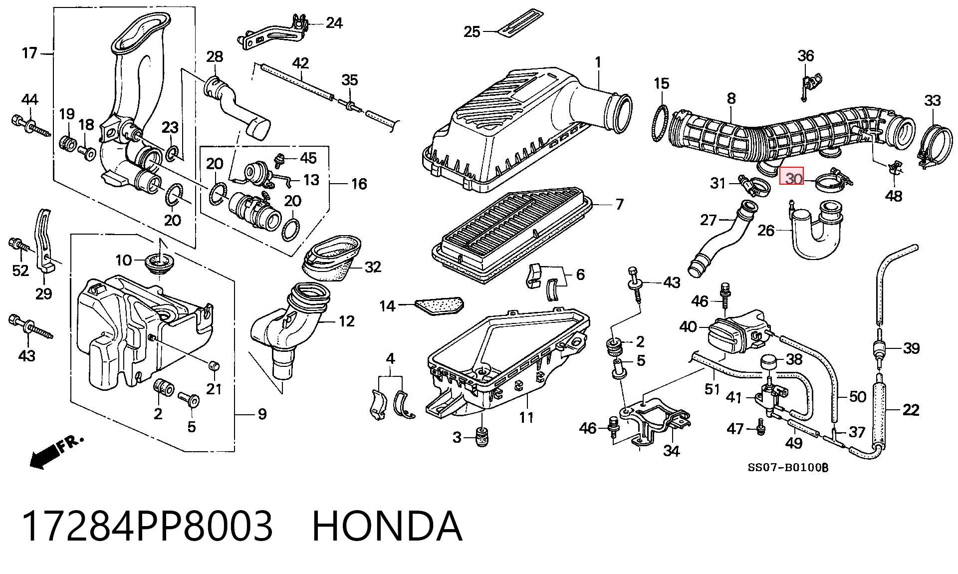 17284PP8003 Honda