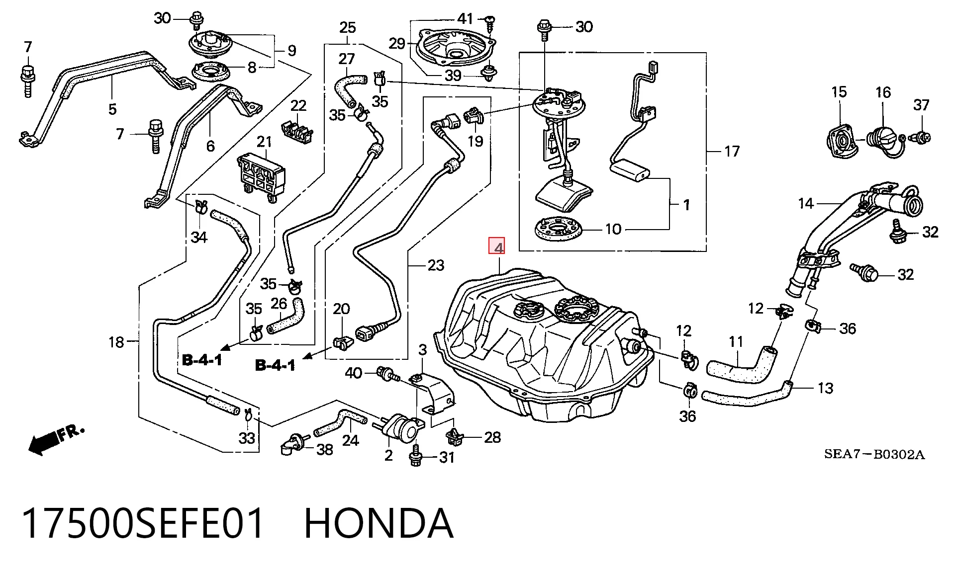 Tanque de combustible para Honda Accord VII CL, CM