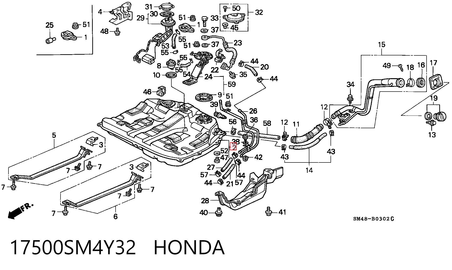 Comprar Depósito de combustible Honda Accord IV CB3, CB7 a bajo precio