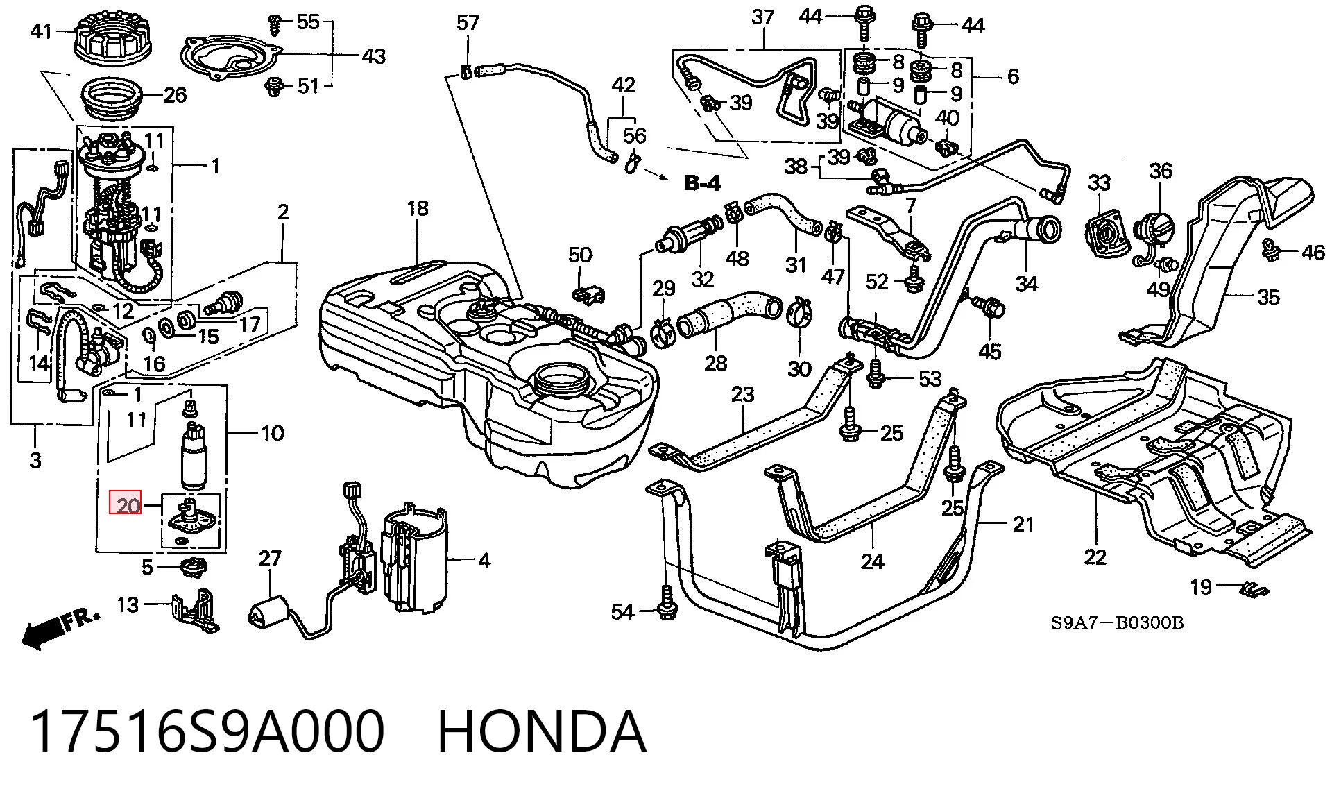 17516S9A000 Honda