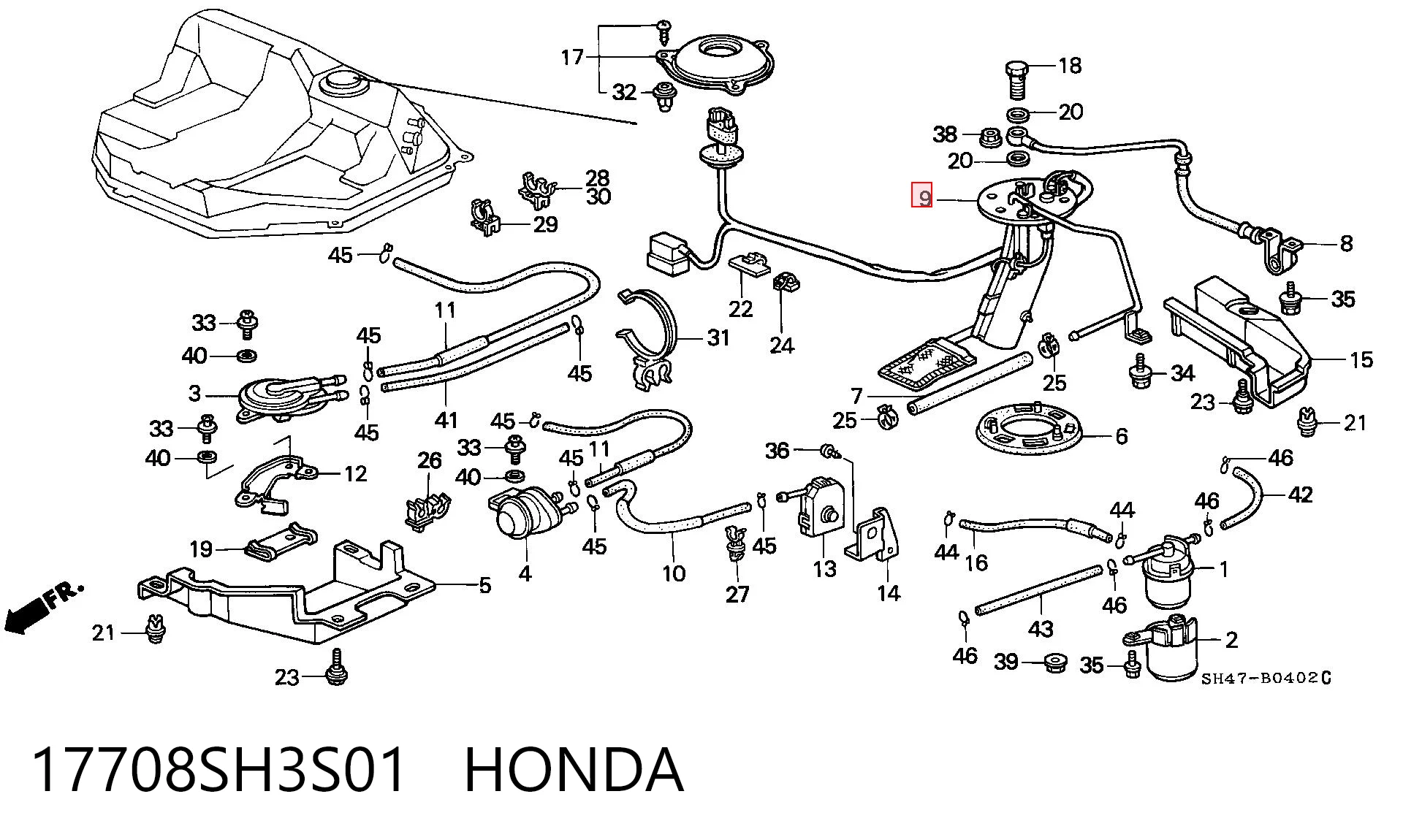 Comprar Bomba de gasolina Honda Civic IV ED, EF
