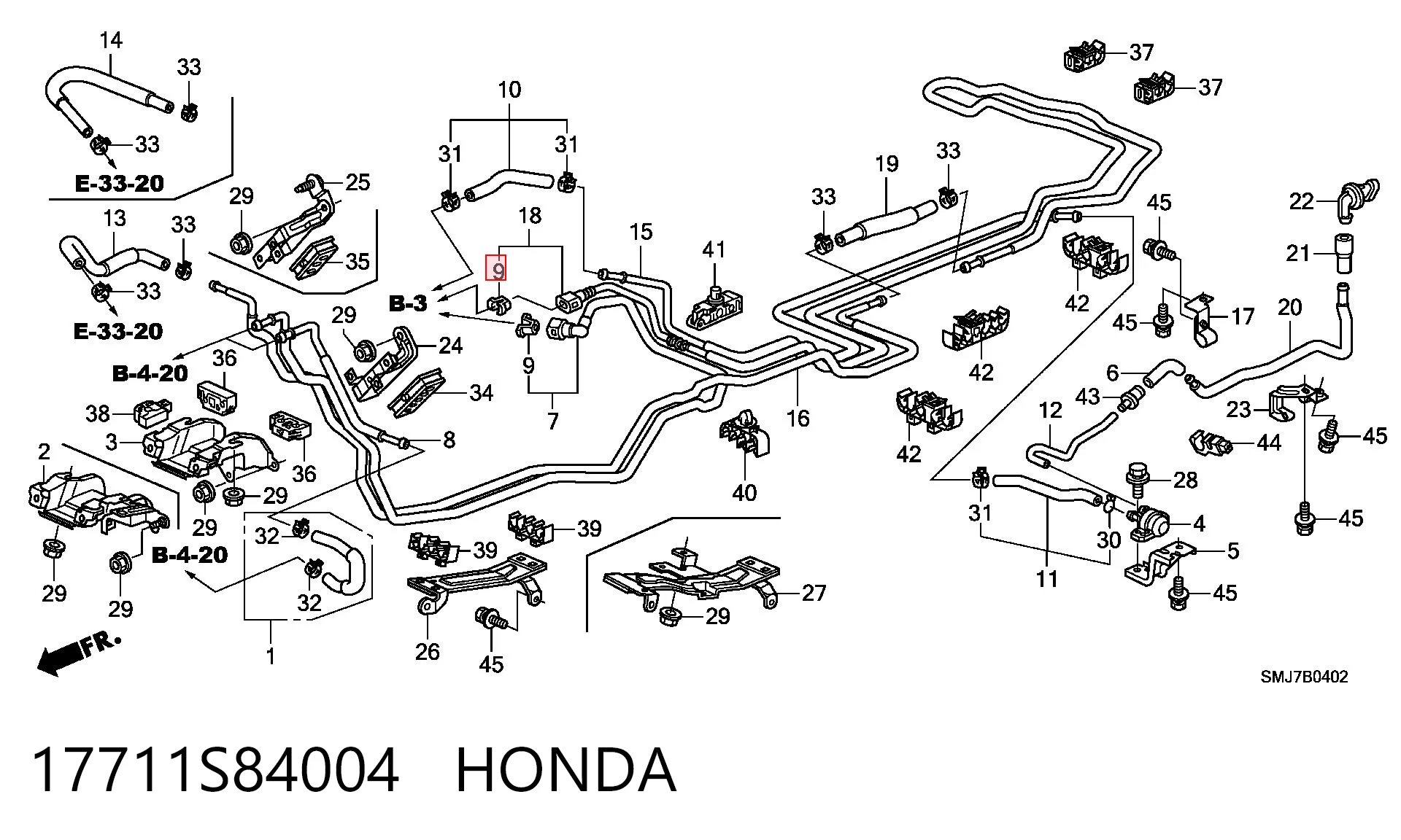 17711S84004 Honda