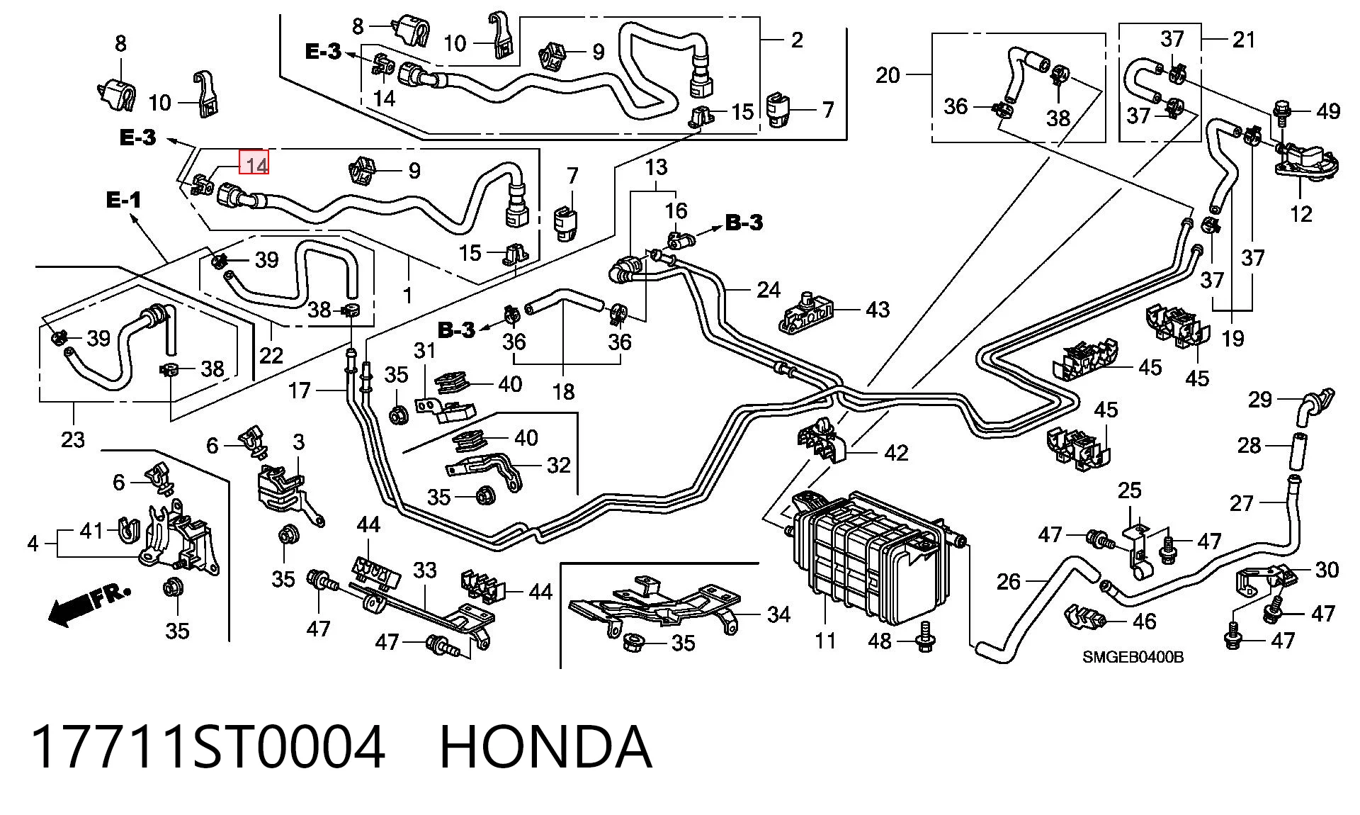 17711ST0004 Honda 