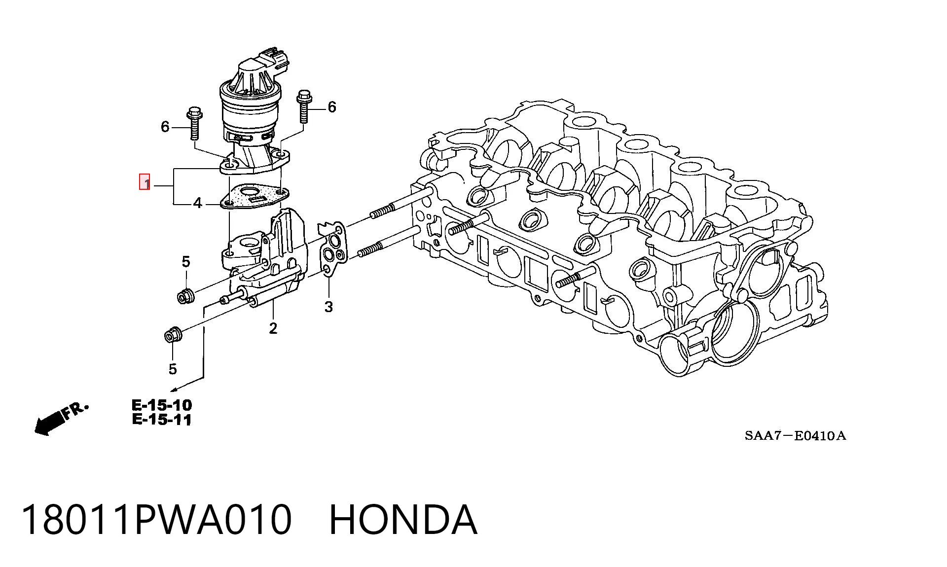 18011PWA010 Honda