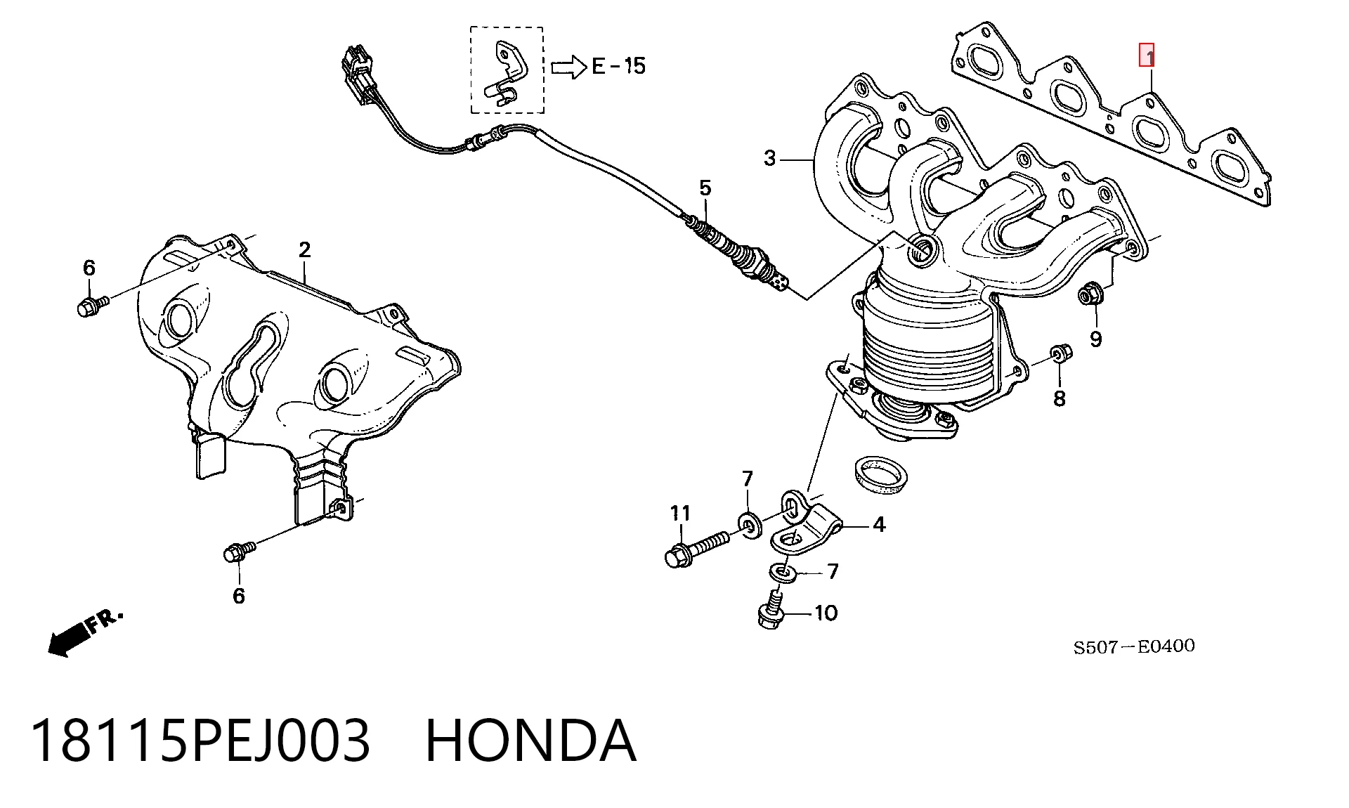 Comprar Junta colector escape Honda Civic V EG, EH