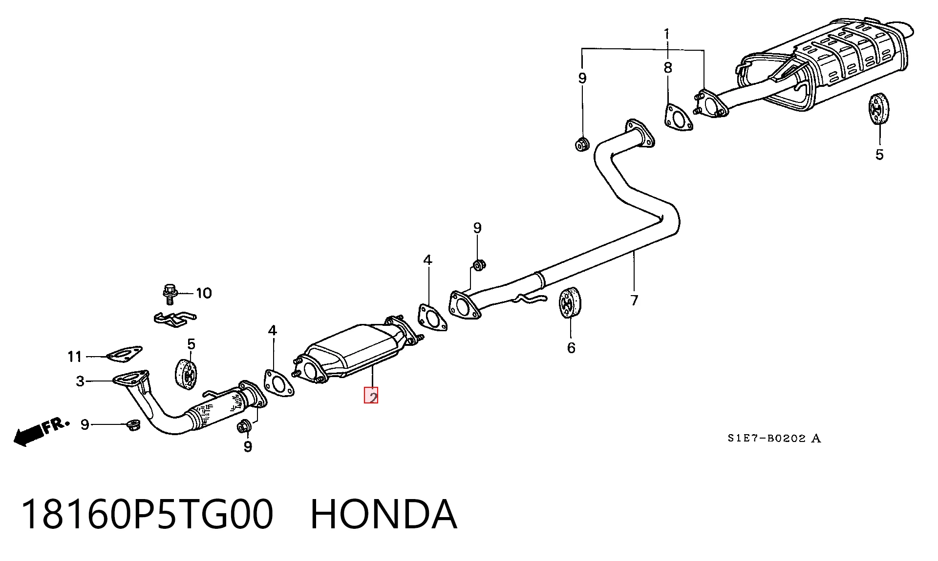 18160P5TG00 Honda