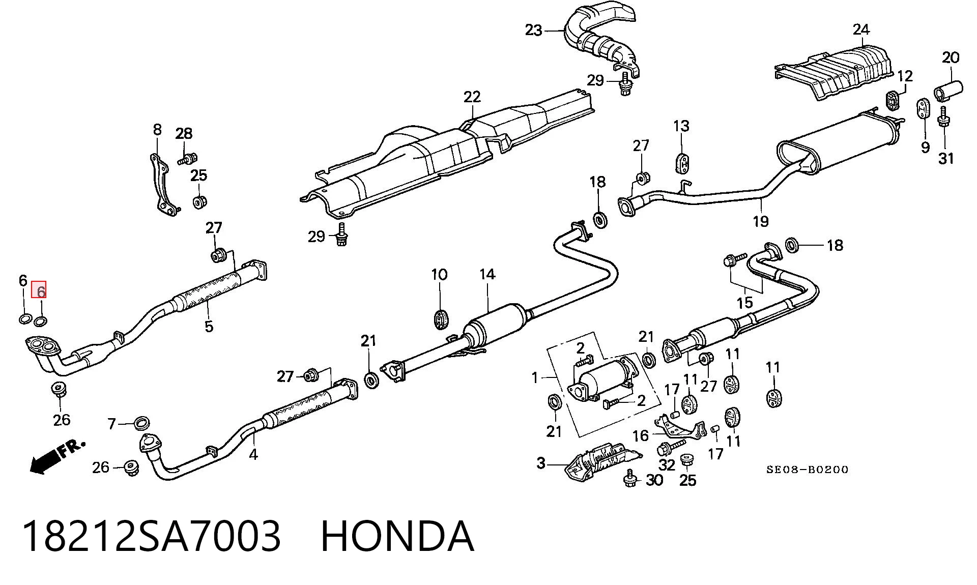 18212SA7003 Honda