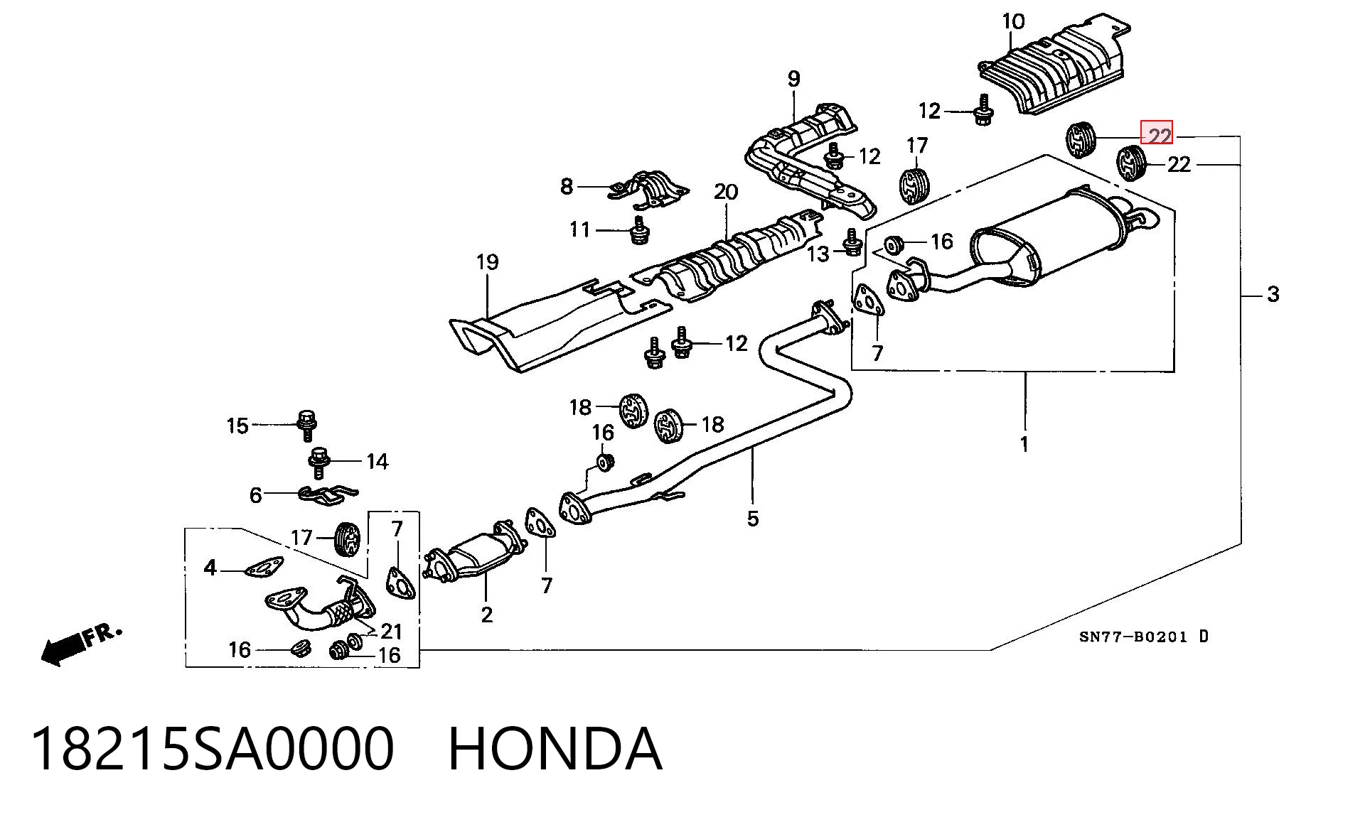 18215SA0000 Honda