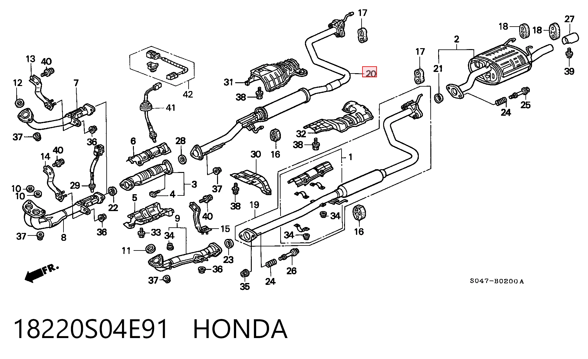 18220S04E91 Honda
