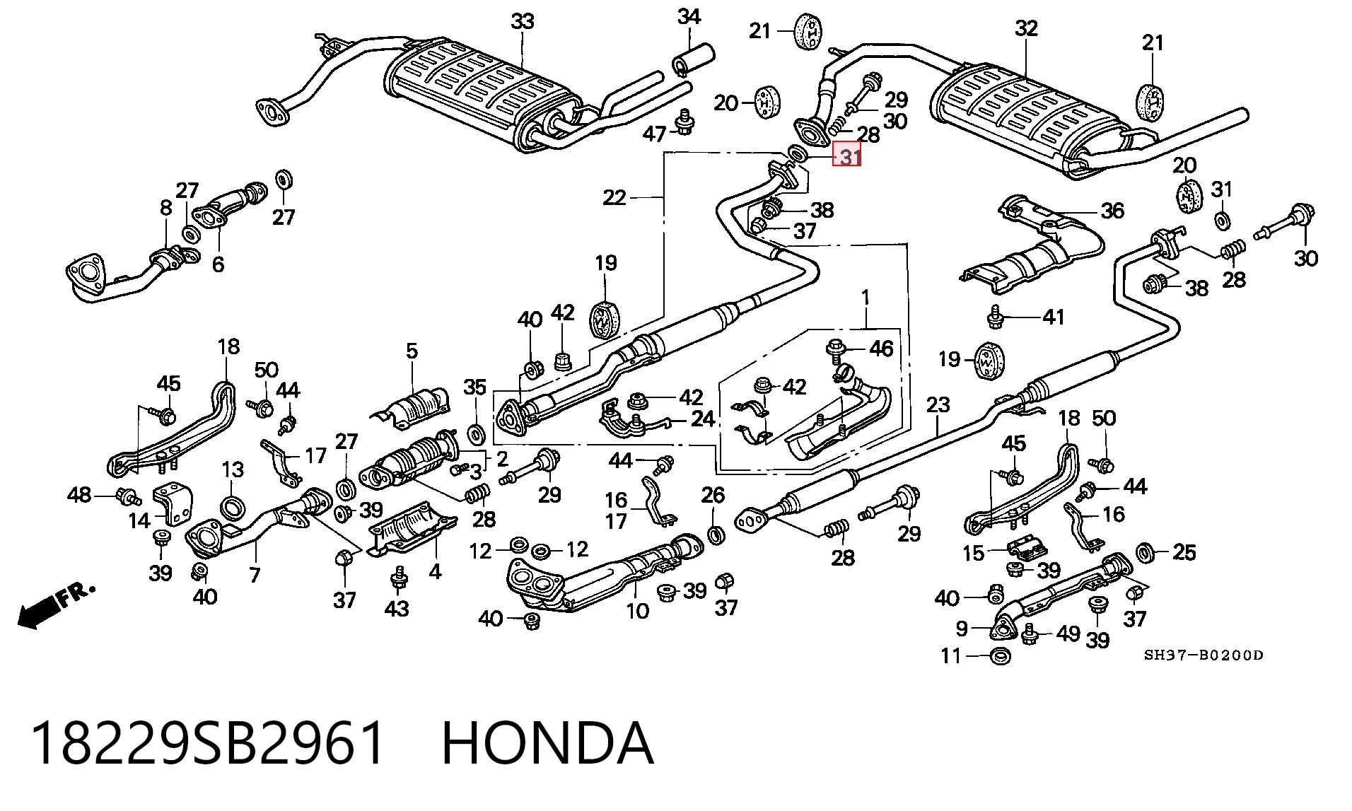 18229SB2961 Honda
