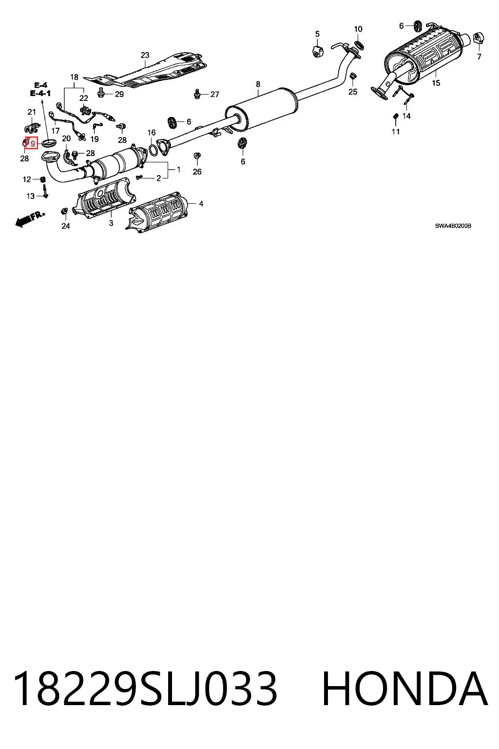 18229SLJ033 Honda