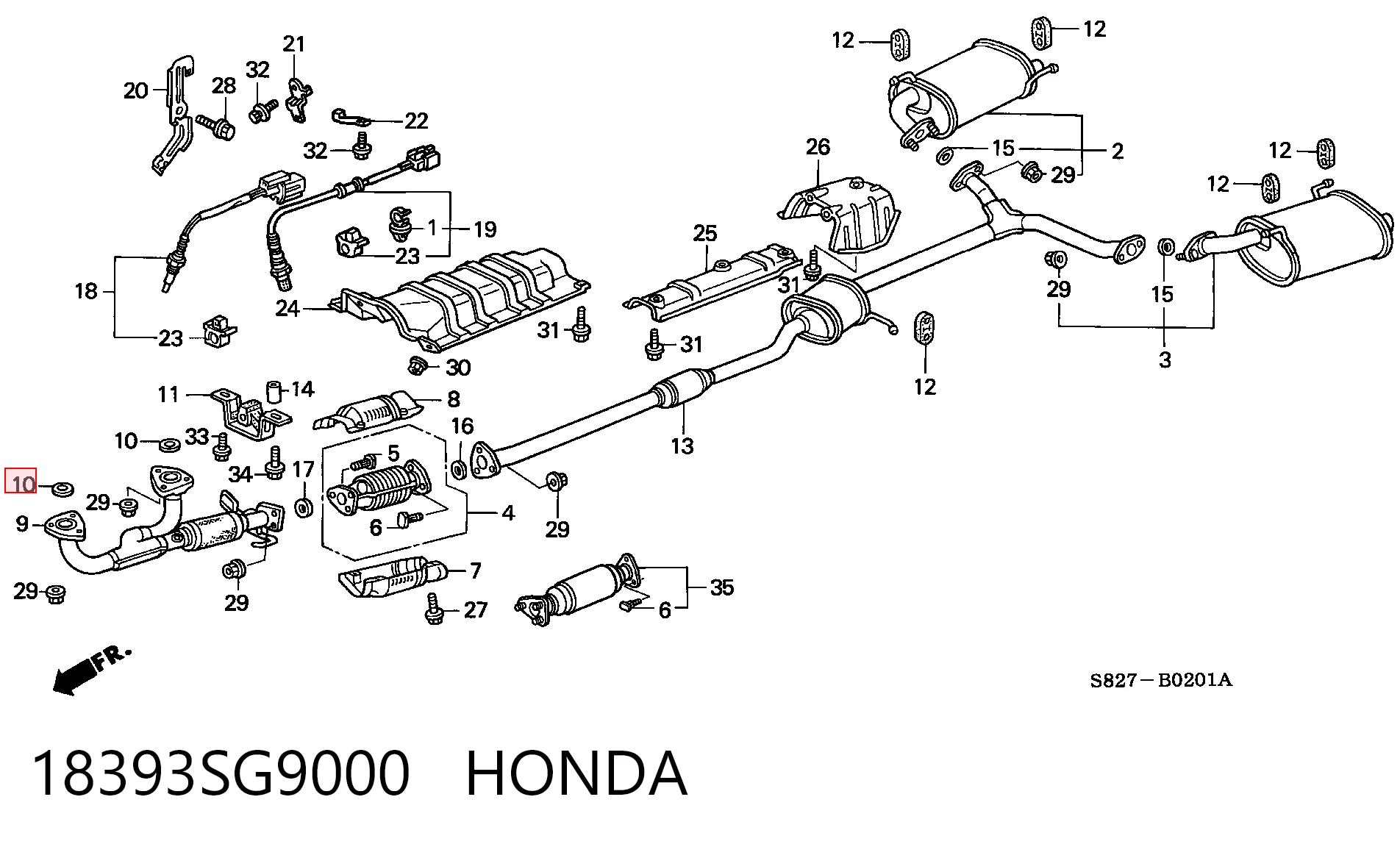 Junta de tubo de escape silenciador General Motors 97381456