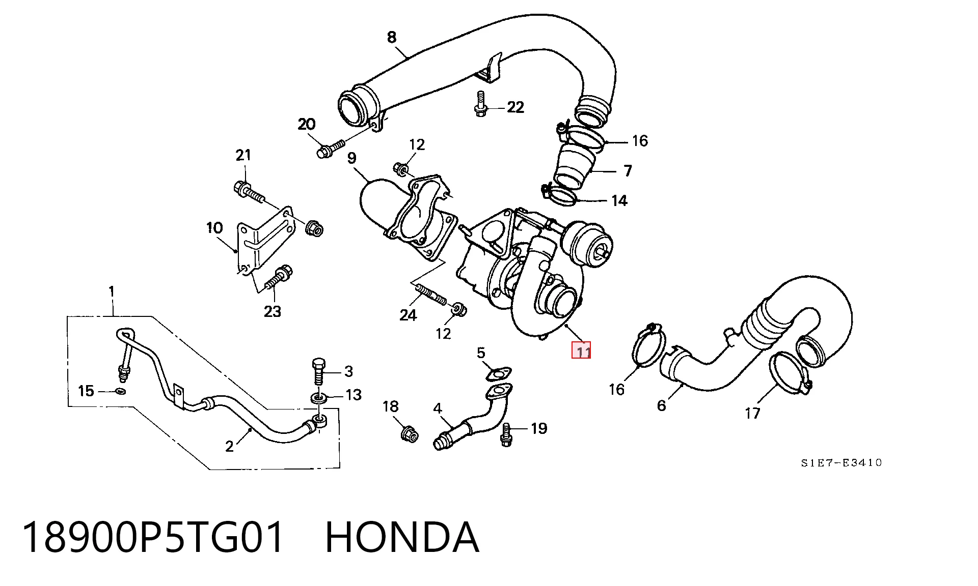 ADH26901 Blue Print Turbo para motor
