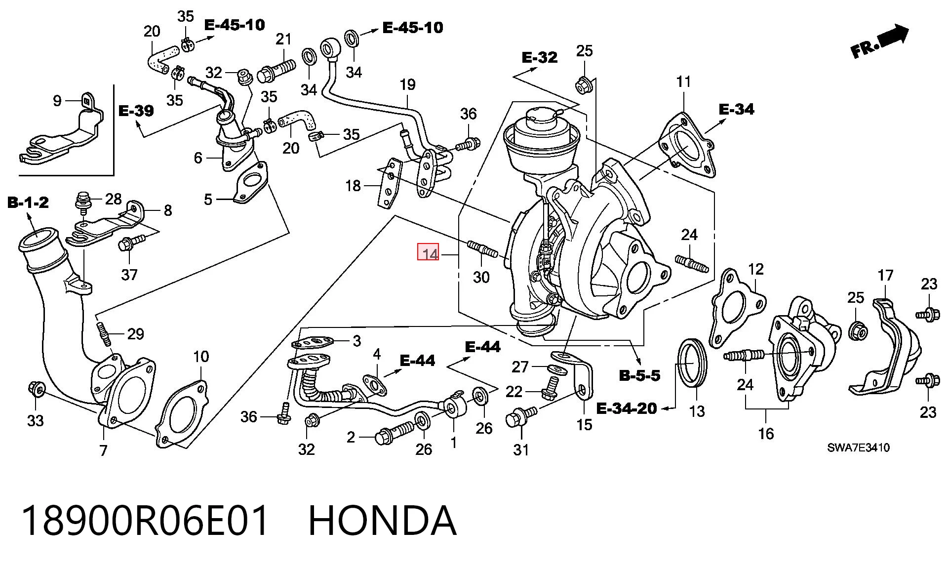 Turbocompresor Honda CR-V  desde 400,89 €