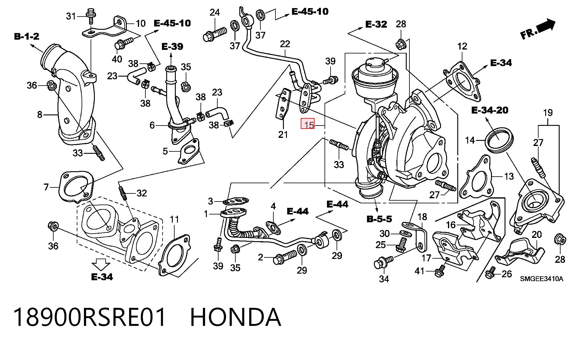 Turbo para motor para Honda Civic VIII FK, FN