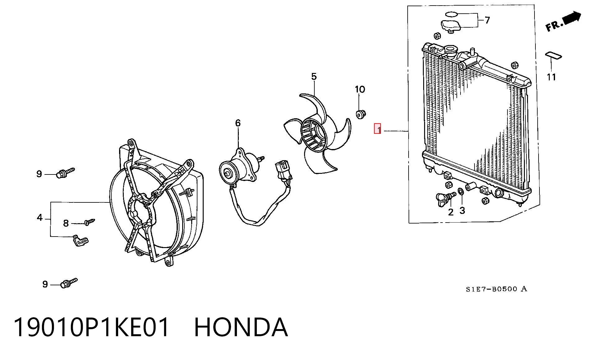 Radiador para Honda Civic EG, EH