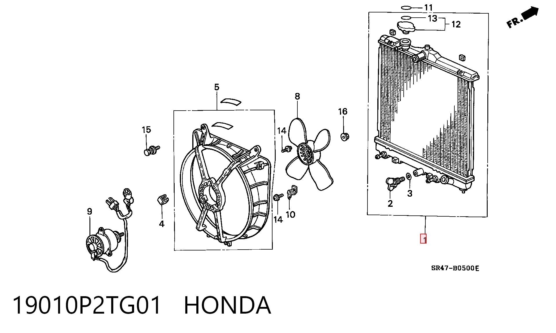 Radiador del motor Honda Civic VI sedán comprar en España