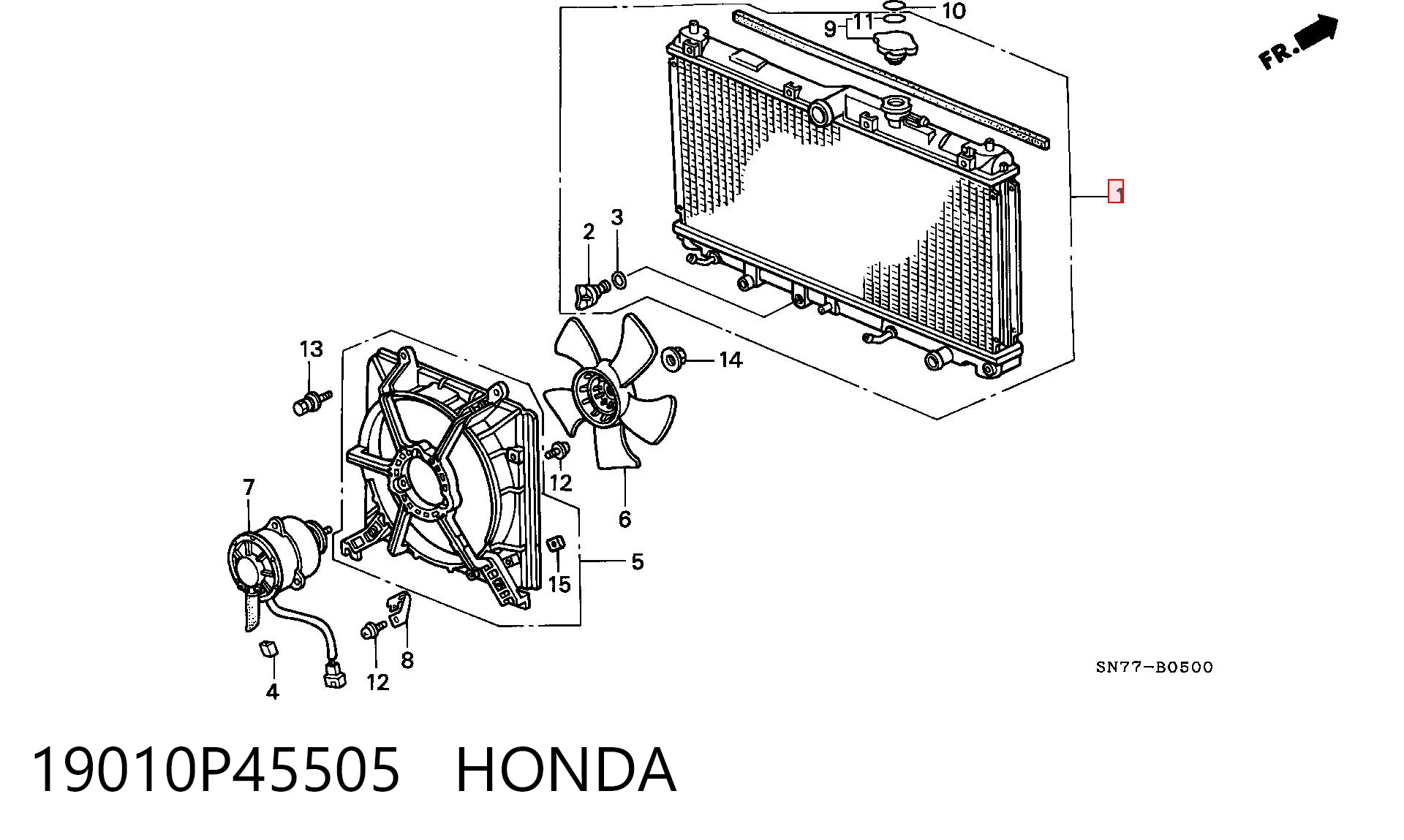 19010P45505 Honda