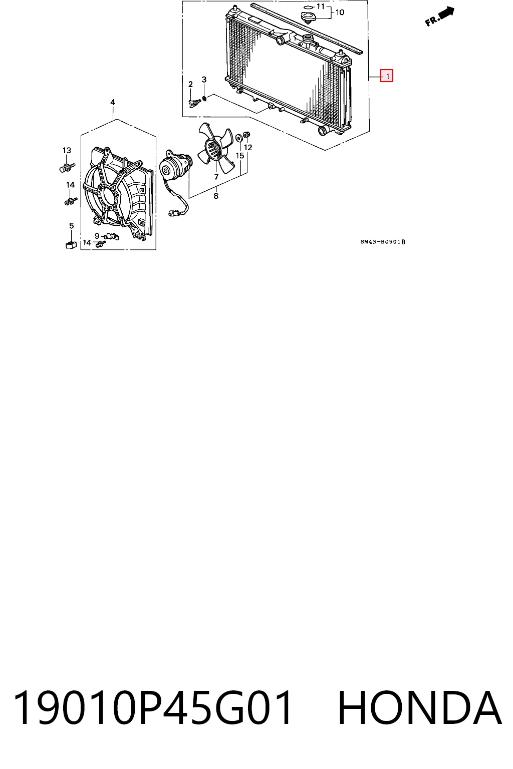 19010P45G01 Honda