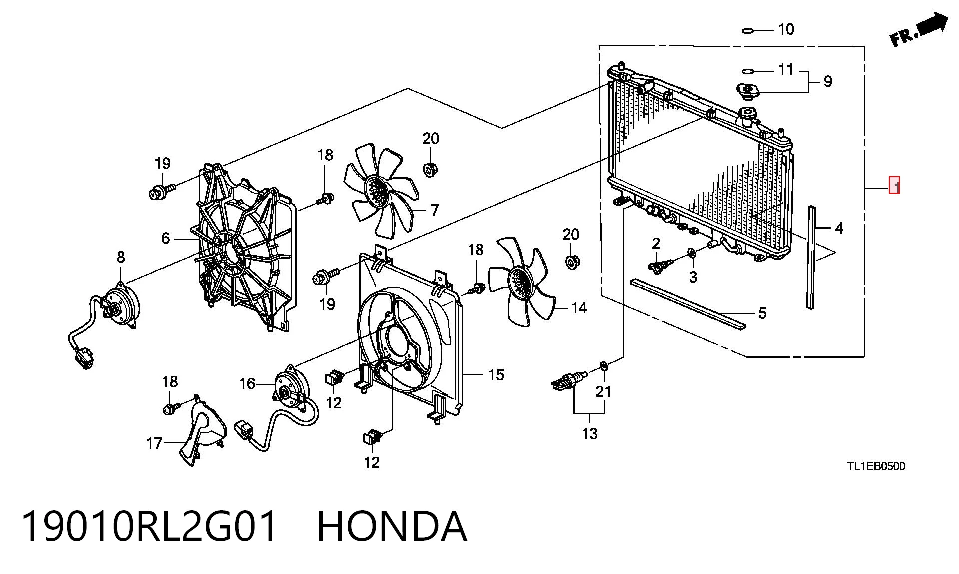 19010RL2G01 Honda