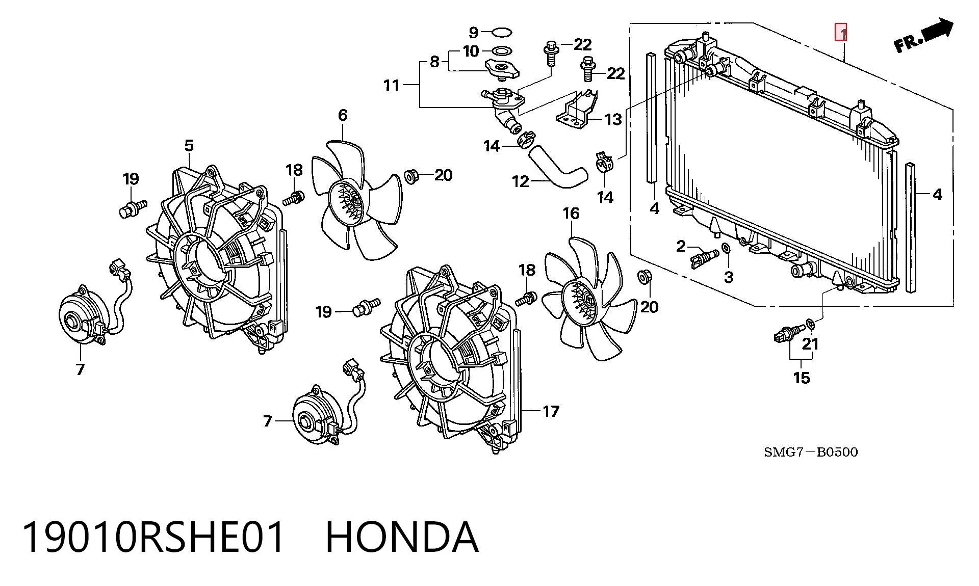 19010RSHE01 Honda